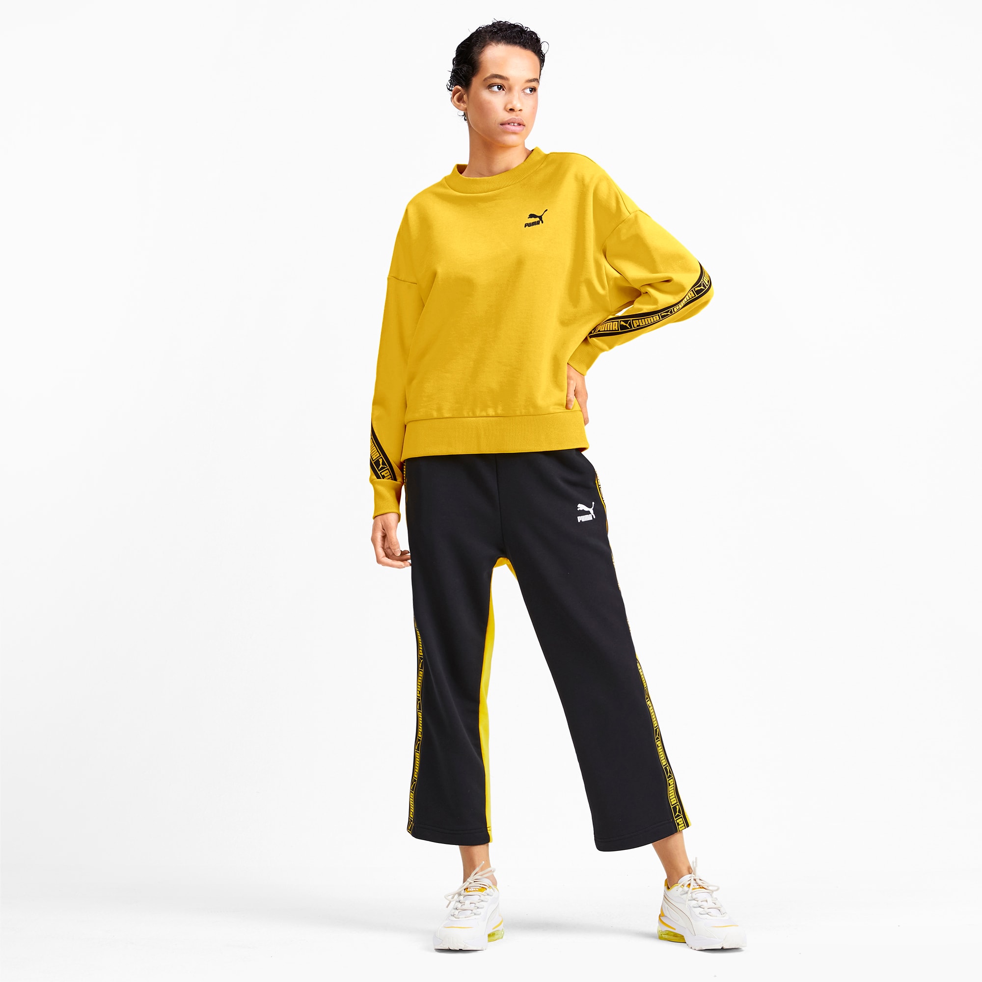 Puma tape tie new arrivals waist crew sweatshirt