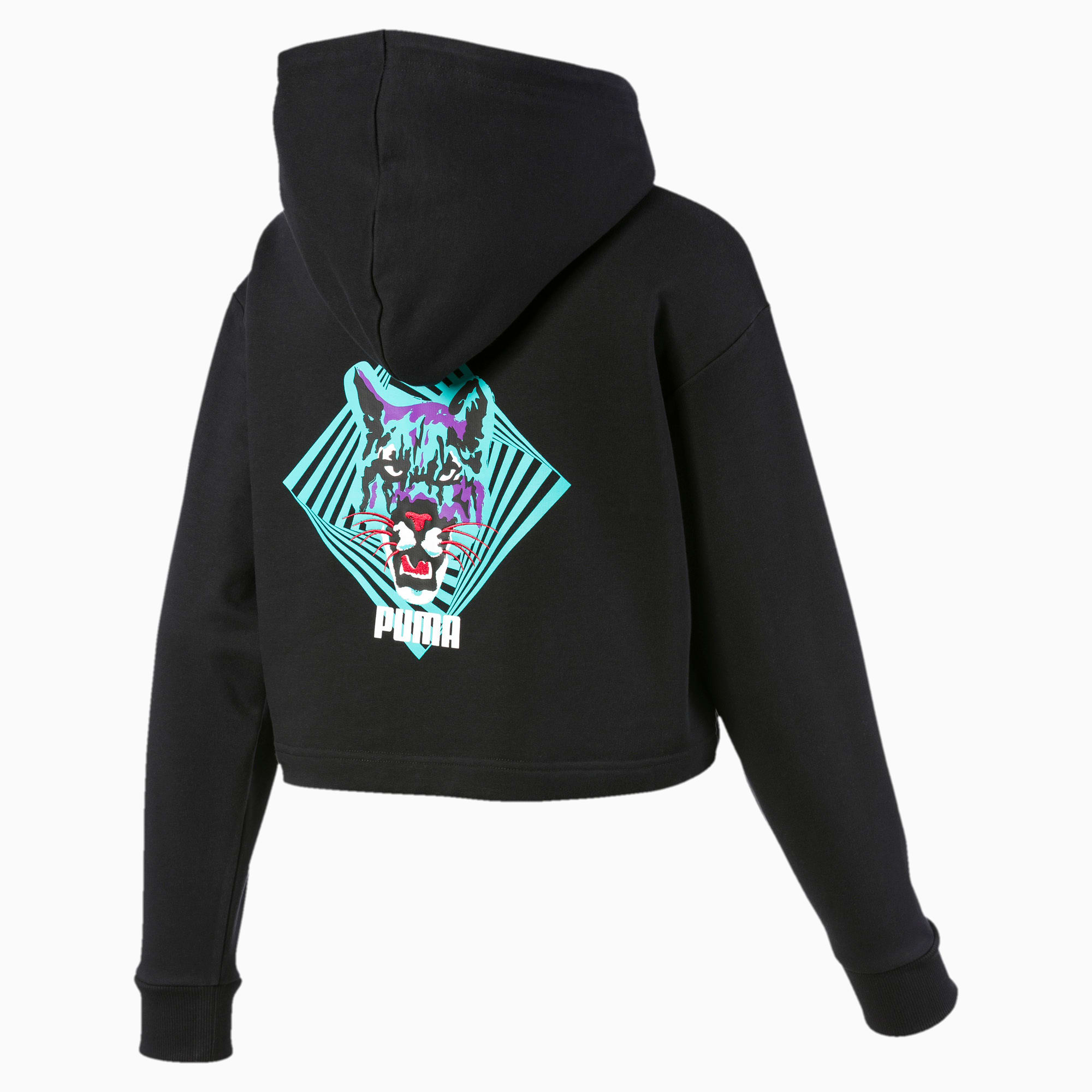 Puma crop top hoodie store