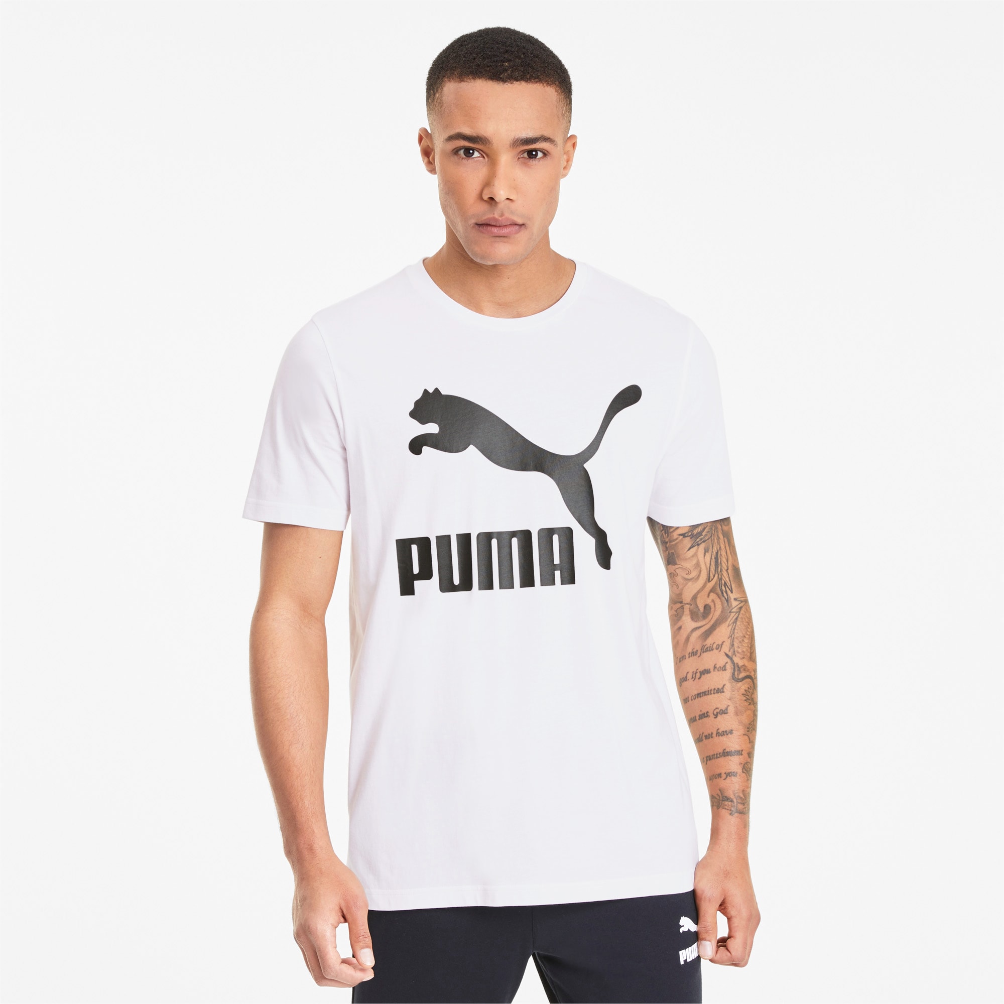 Puma公式 Classics ロゴ Ss Tシャツ 半袖 アパレルウェア Puma White プーマ Tシャツ プーマ