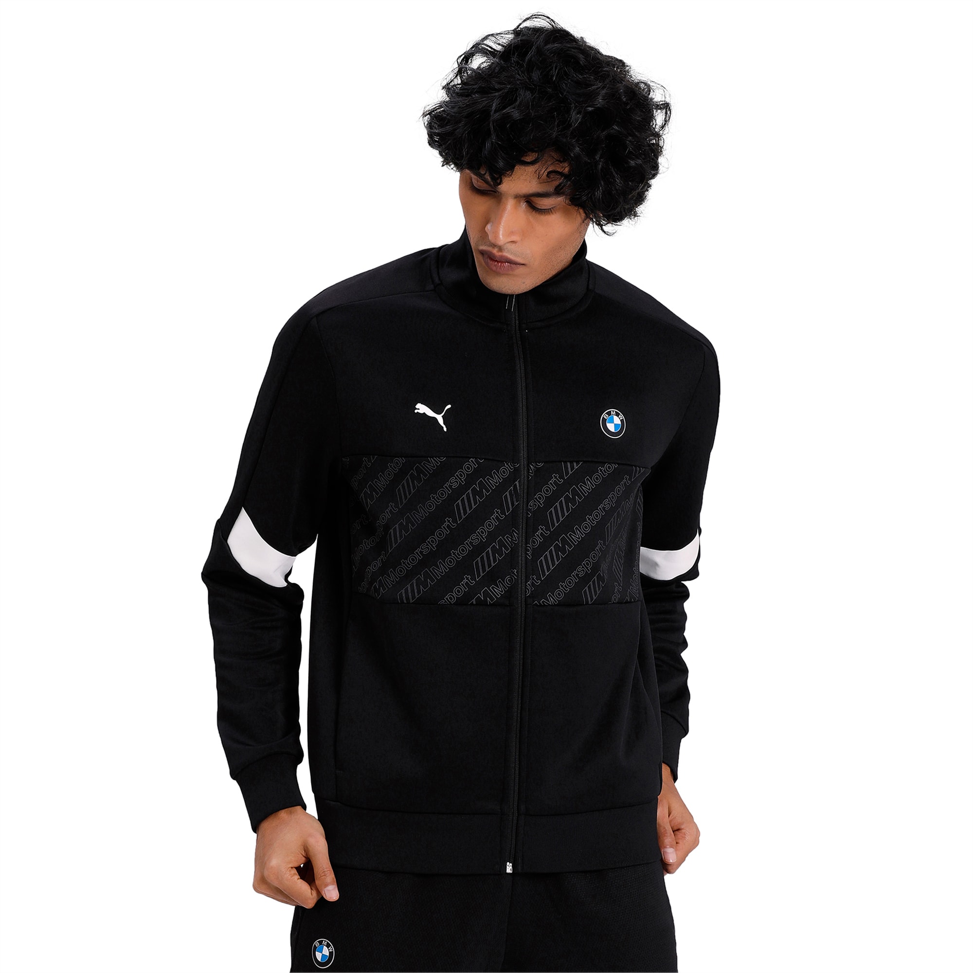 BMW M Motorsport T7 Track Jacket | Puma Black | PUMA Clothing | PUMA