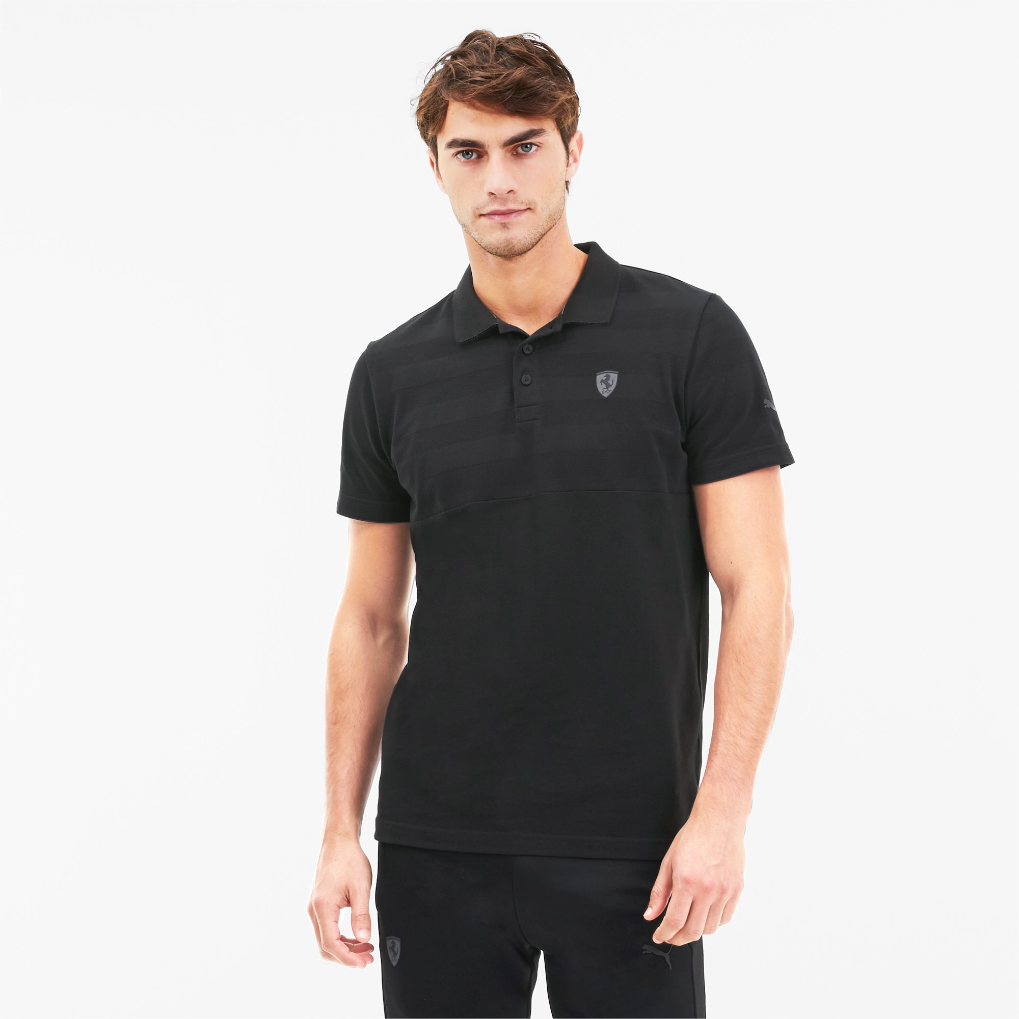 Scuderia Ferrari Men S Striped Polo Puma Us