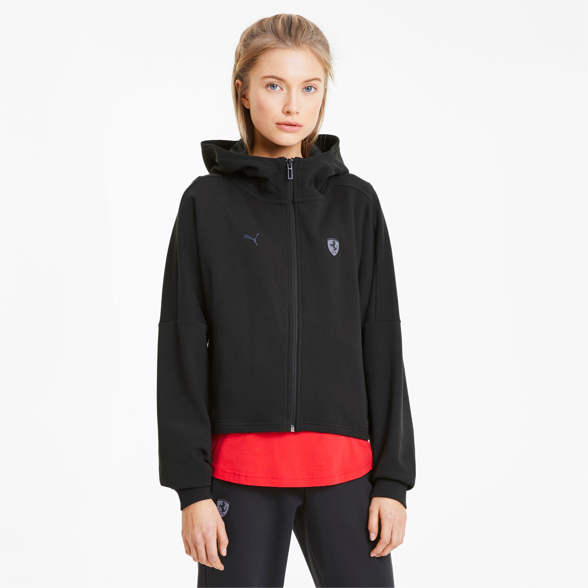 puma ferrari hooded sweat jacket