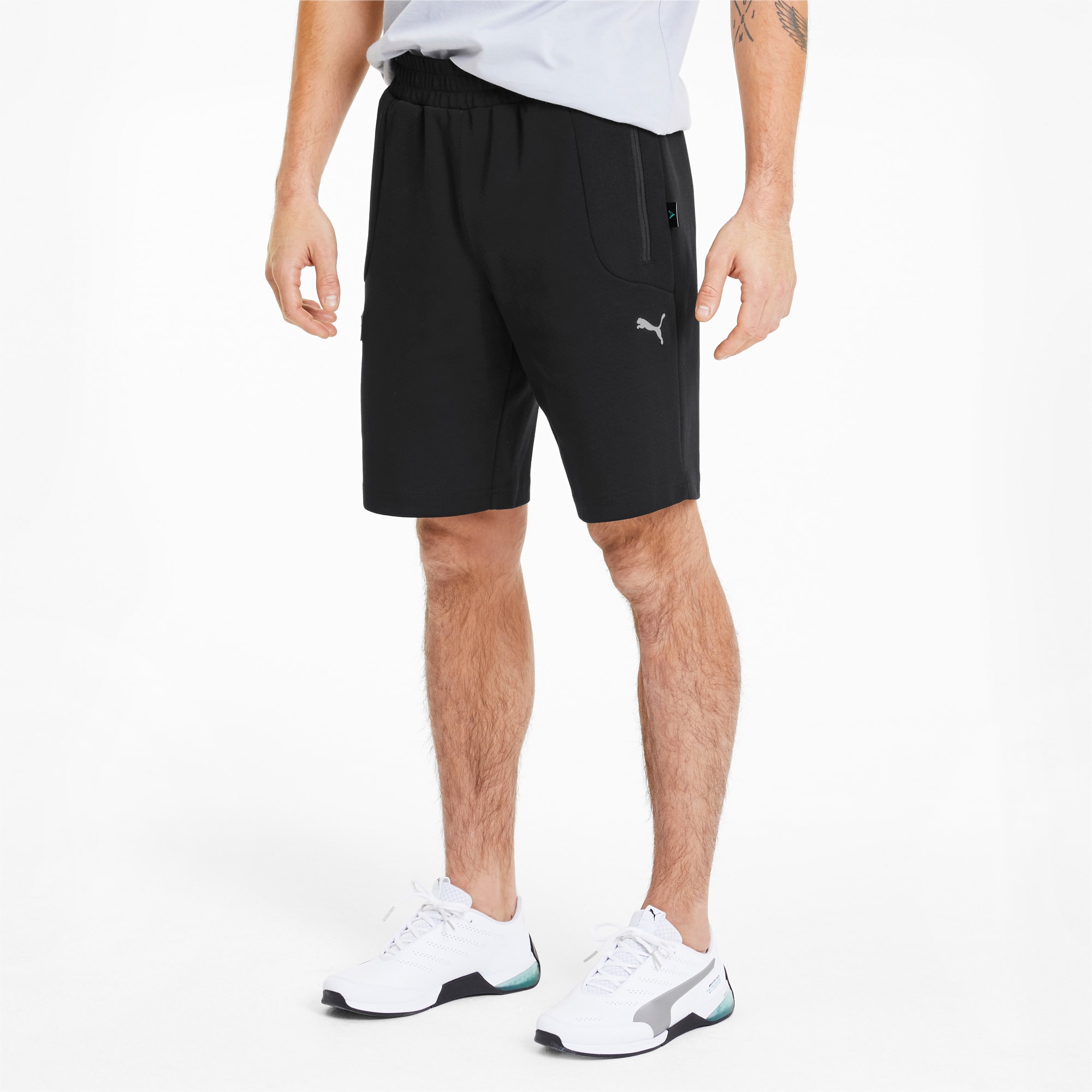 mens black puma shorts