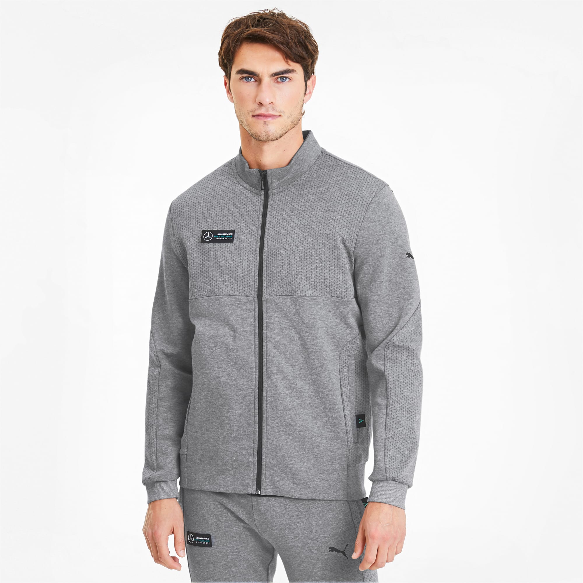 puma grey sweat jackets