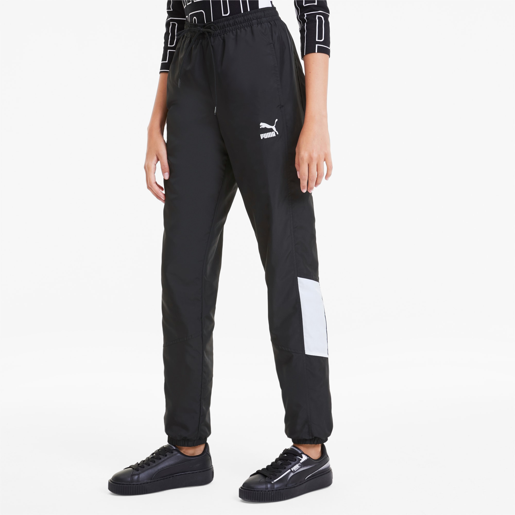 woven track pants womens