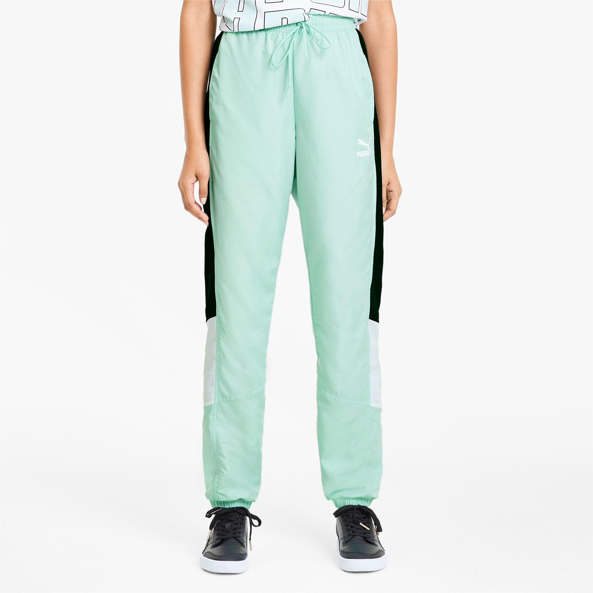 puma green track pants