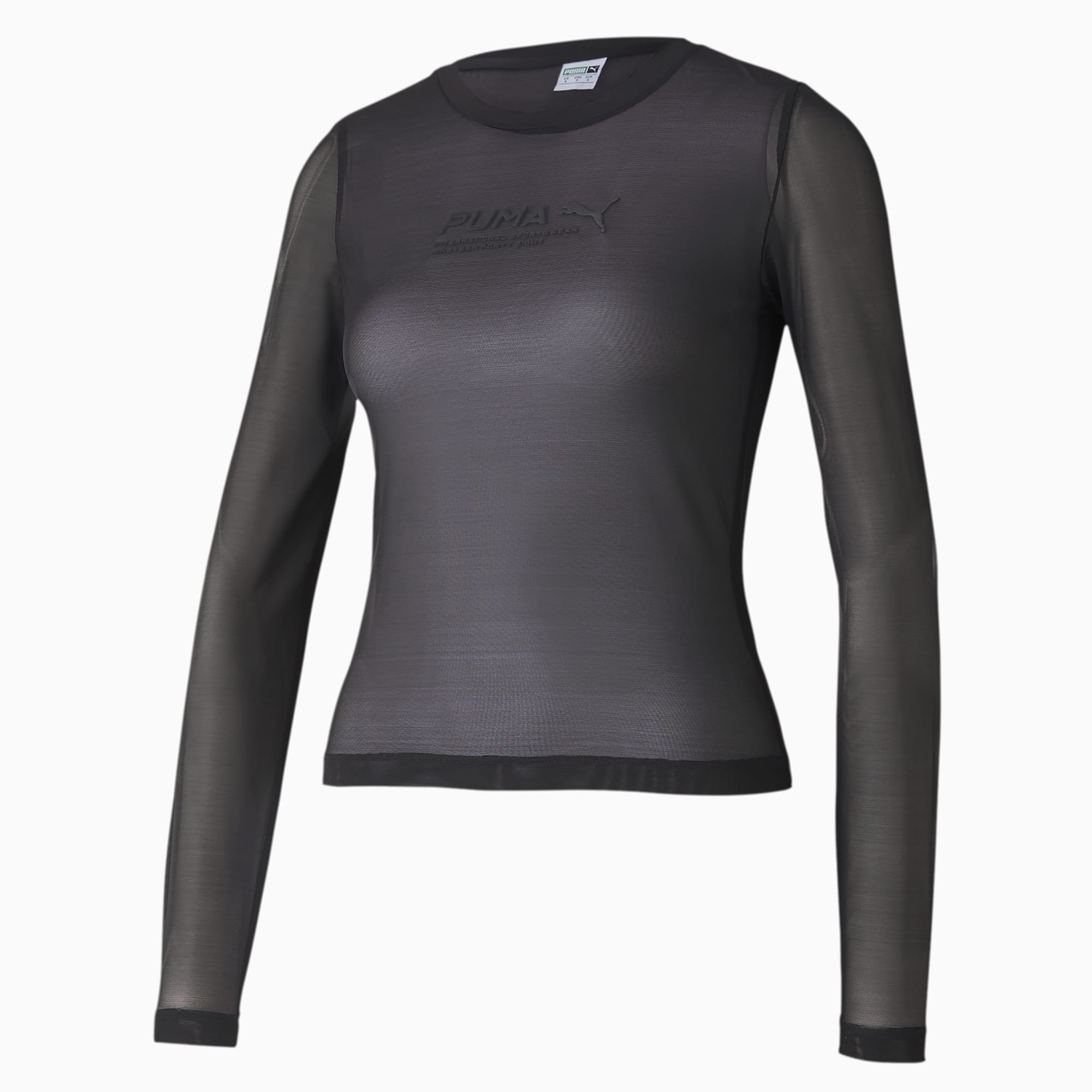 puma mesh long sleeve top