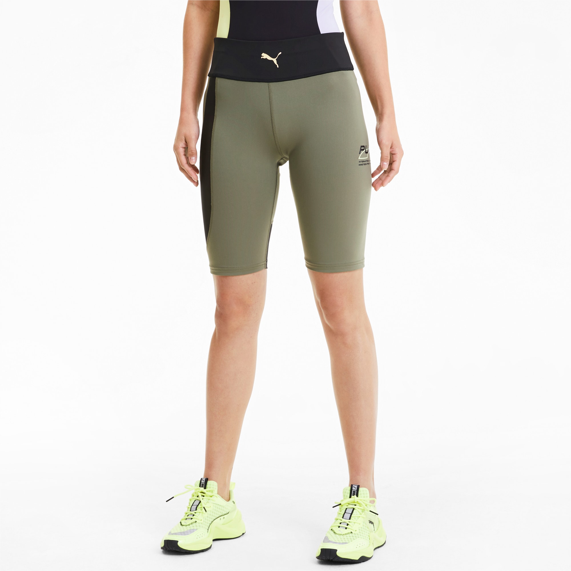 khaki green cycling shorts
