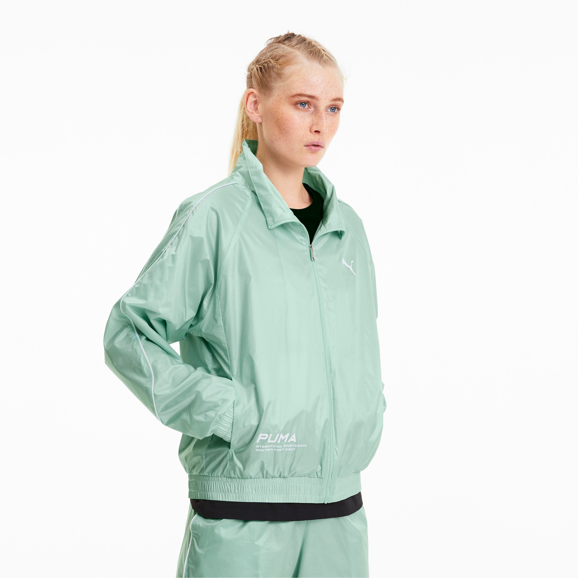 puma essentials rain jacket juniors