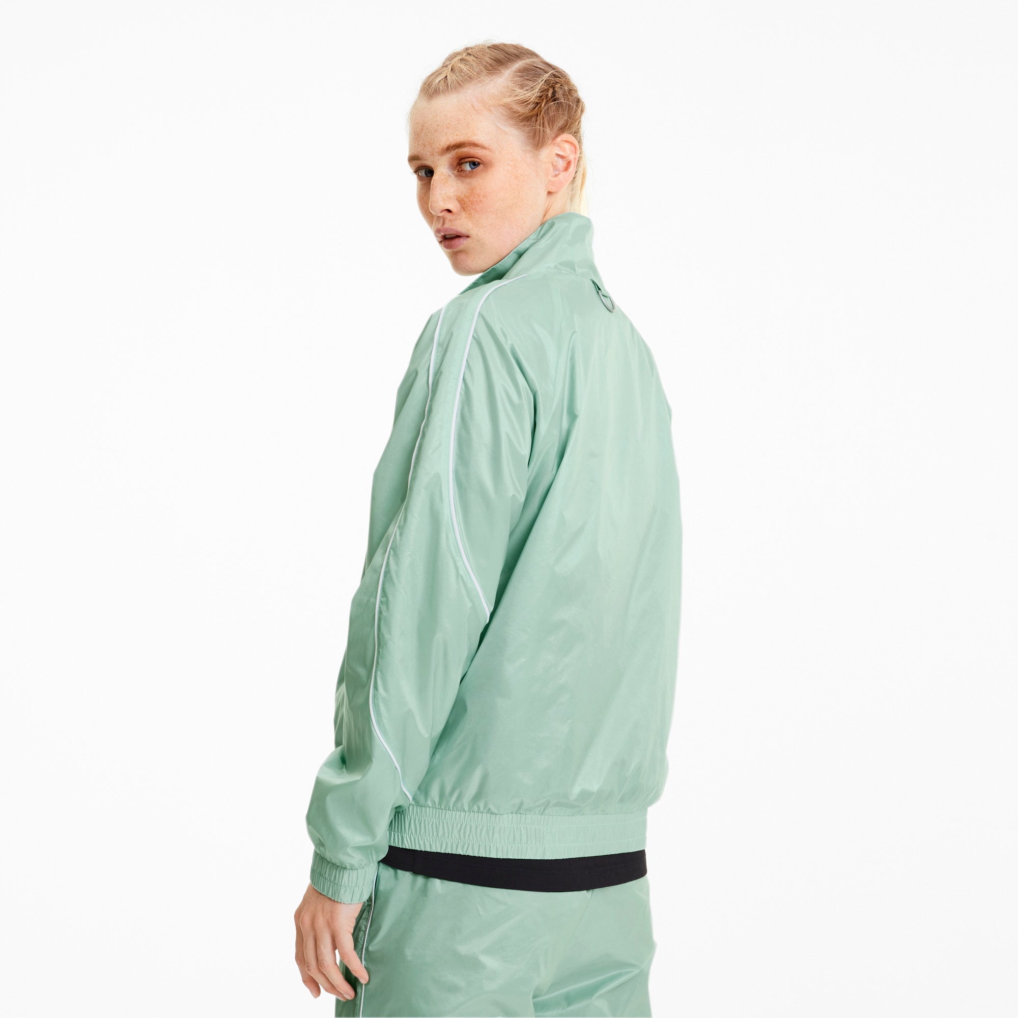 puma womens jacket green