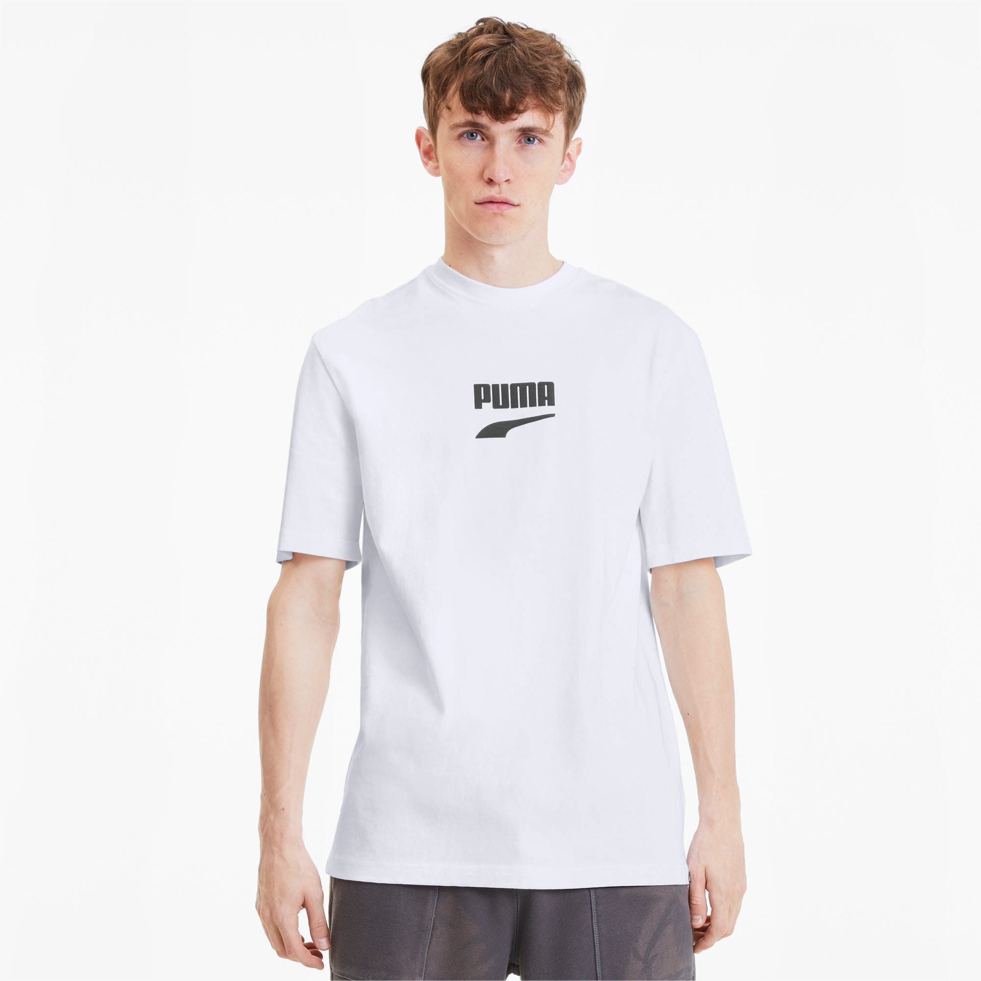 Downtown Men's Tee | Puma White-Puma Black-02 | PUMA Shoes | PUMA