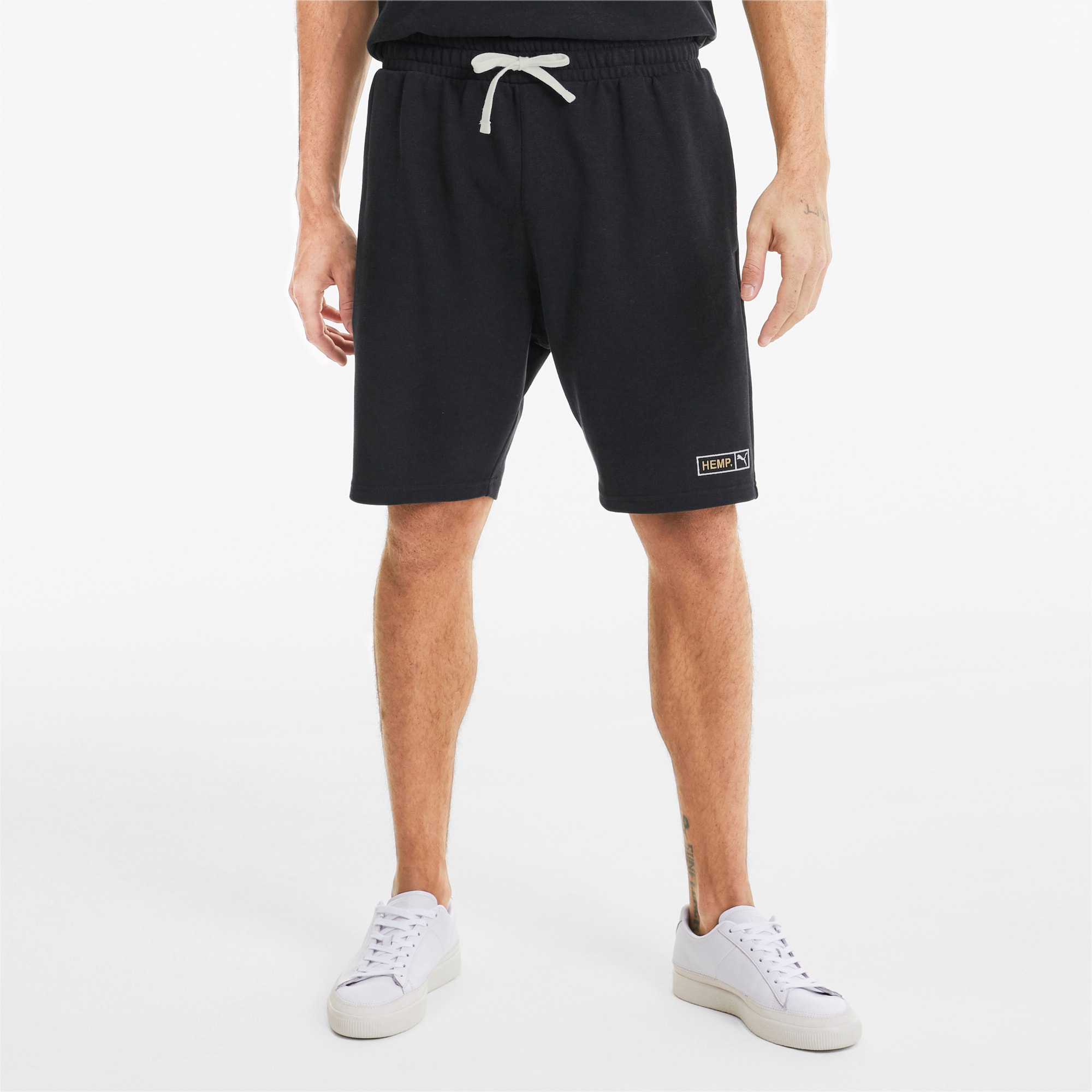 puma black shorts mens