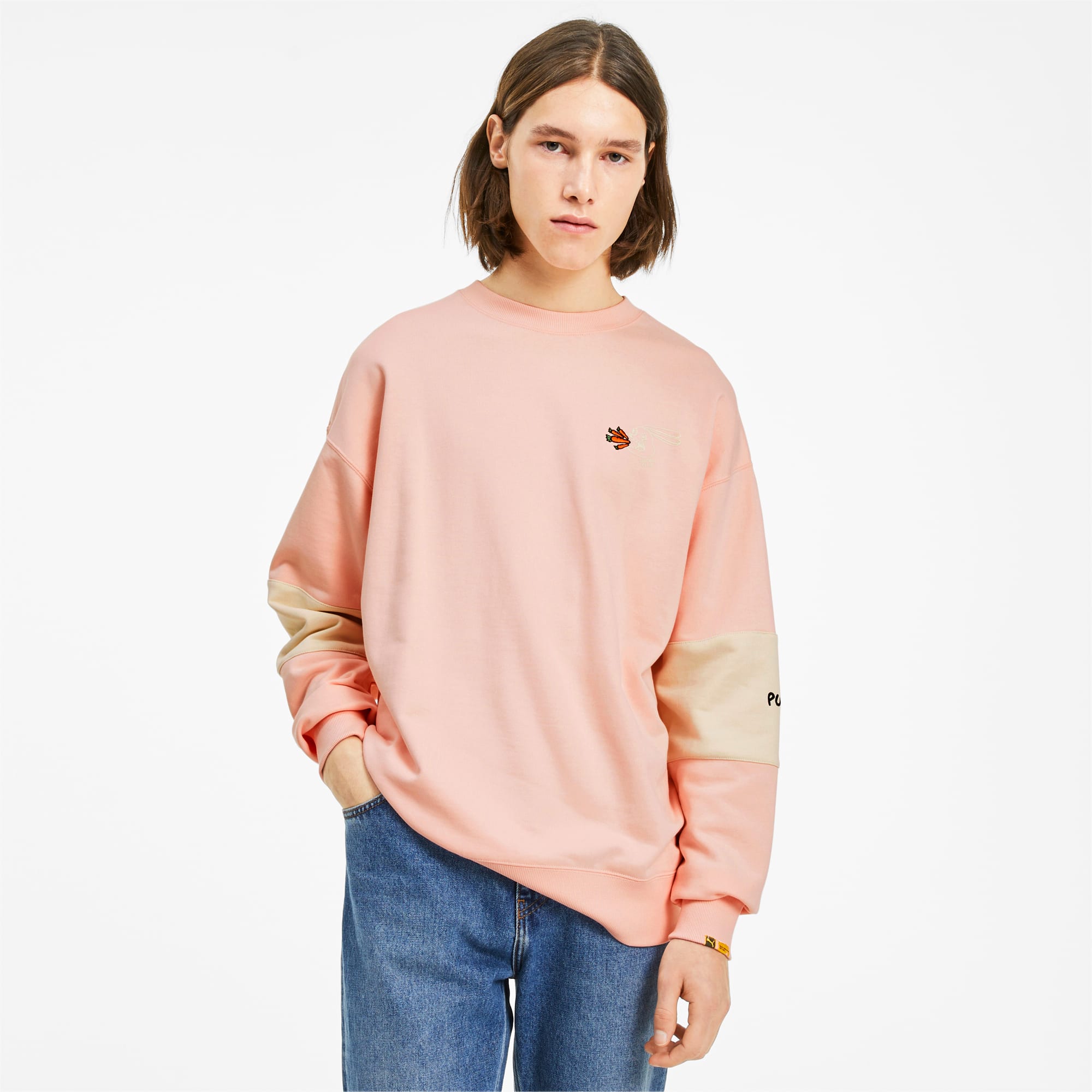 pink puma sweater