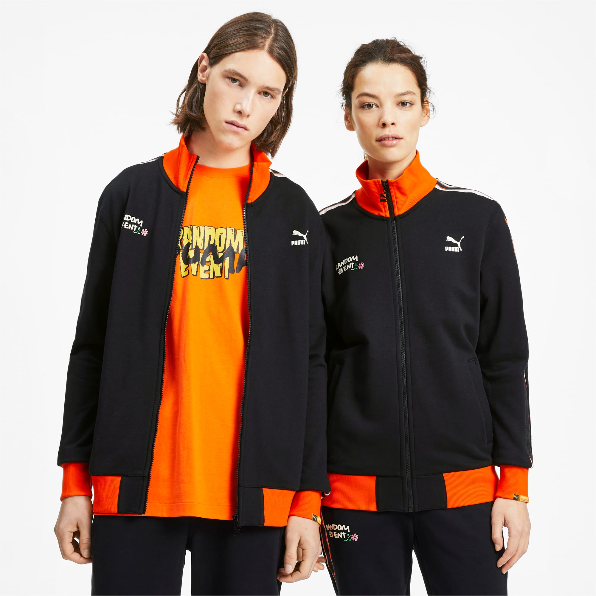 puma orange track jacket