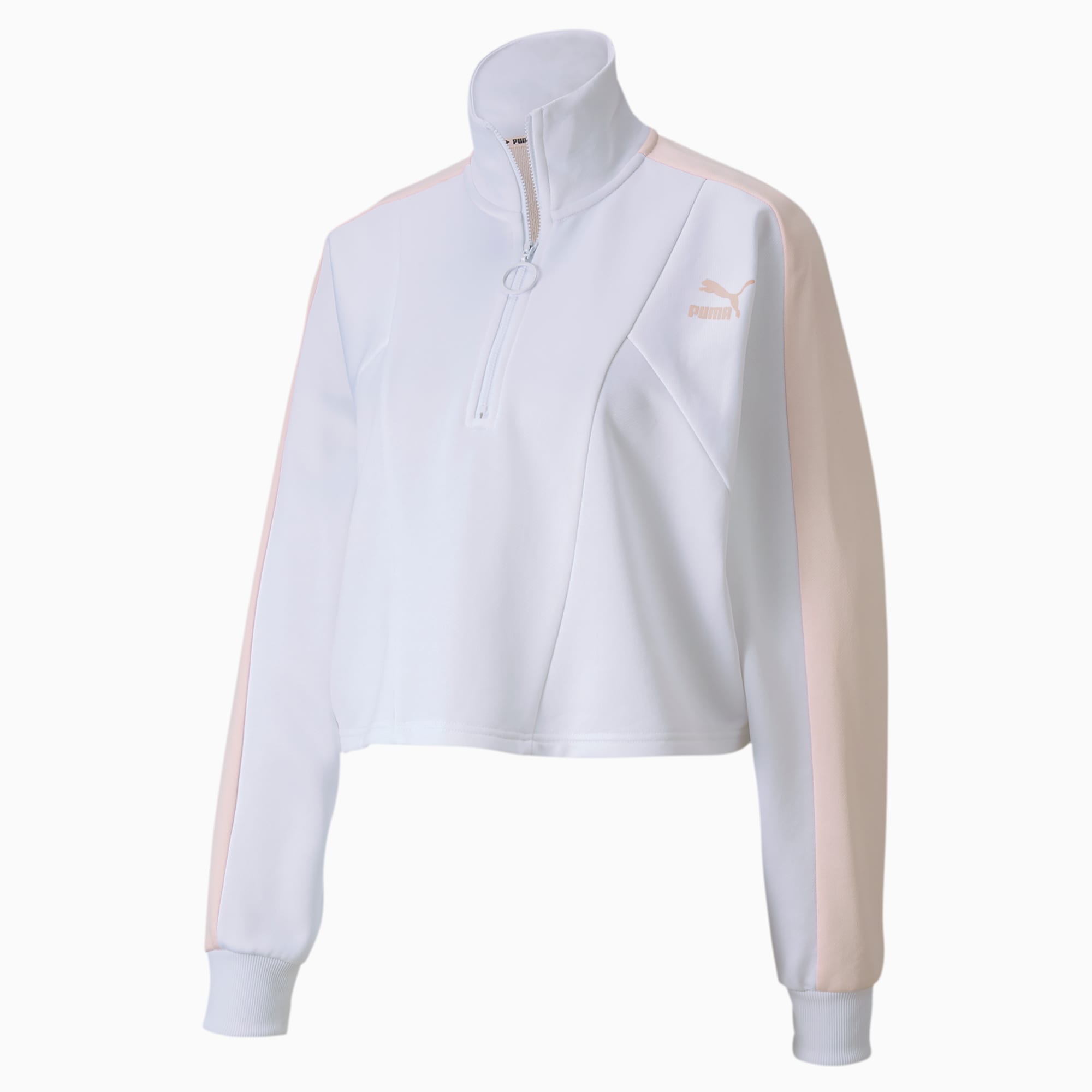 white half zip sweater