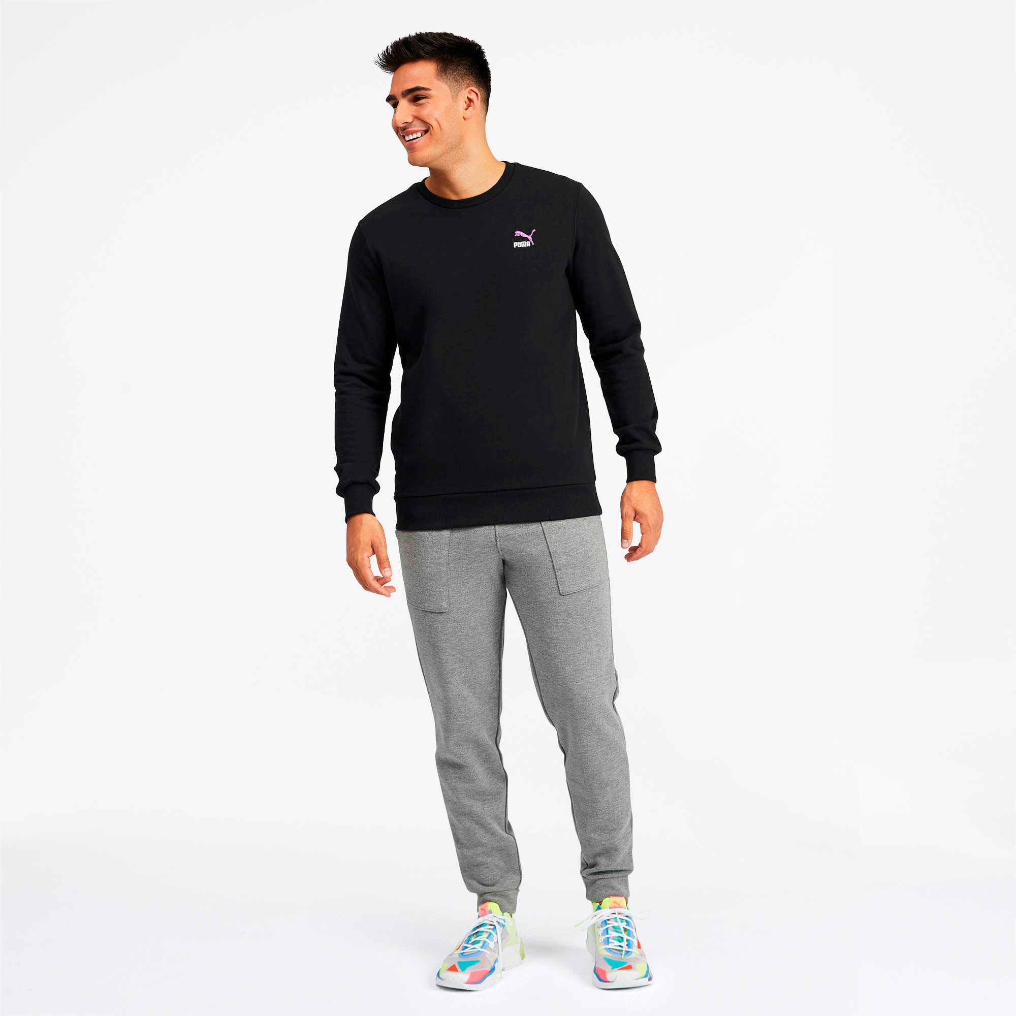 Puma core small logo crew sweatshirt store