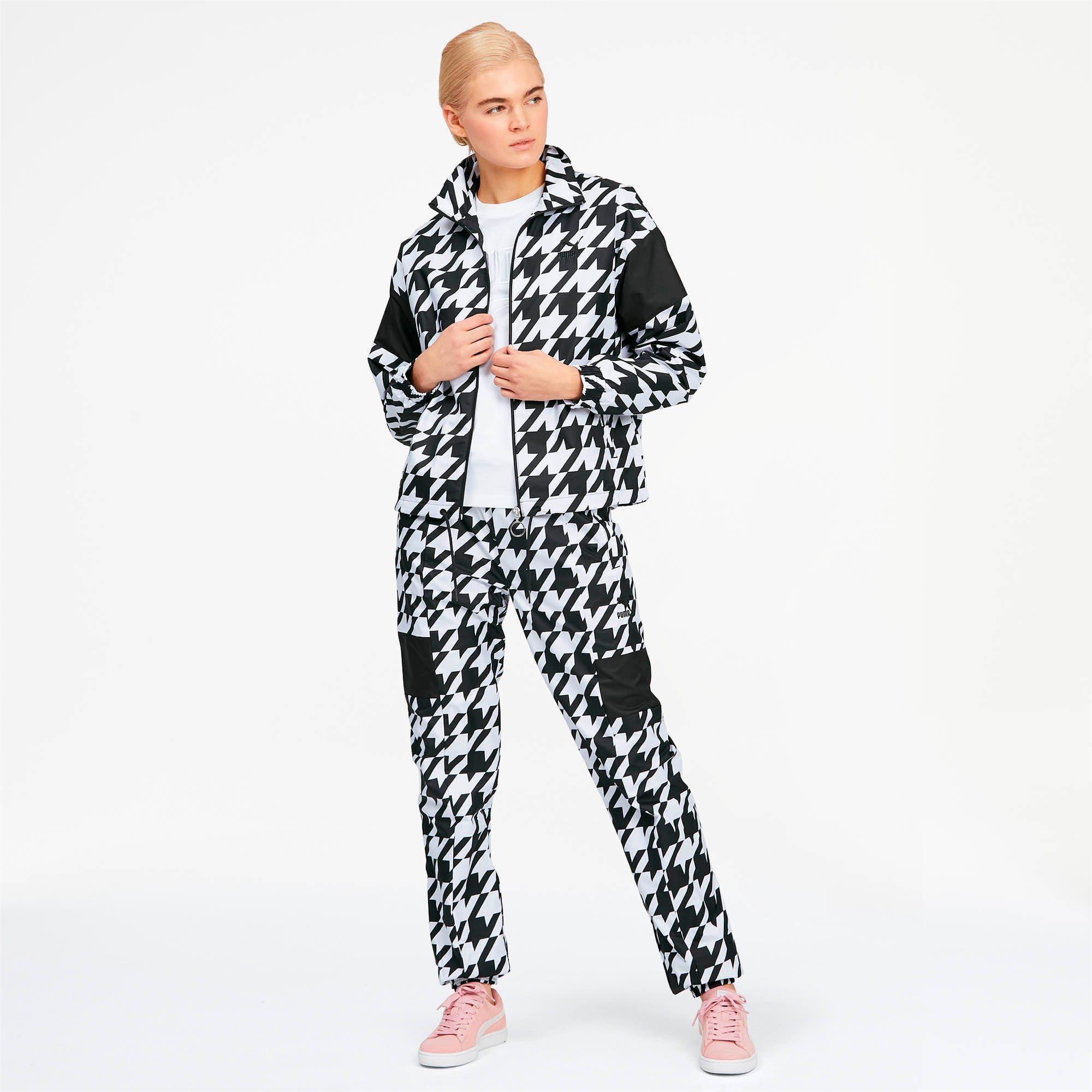 Checkered track pants womens hot sale
