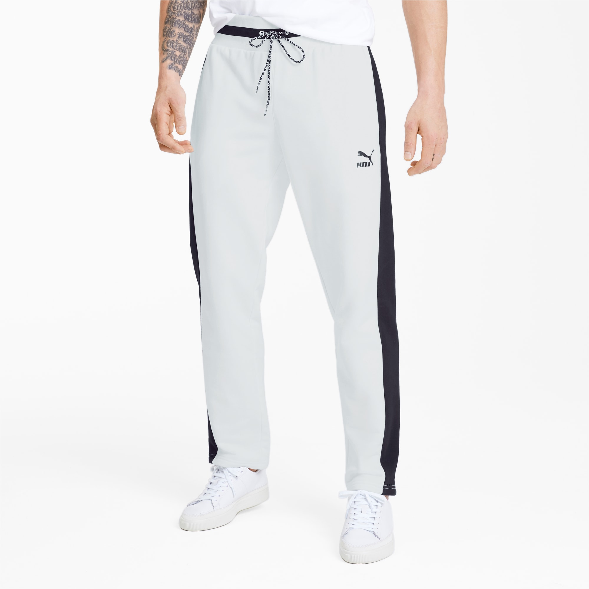 Puma track pants white on sale