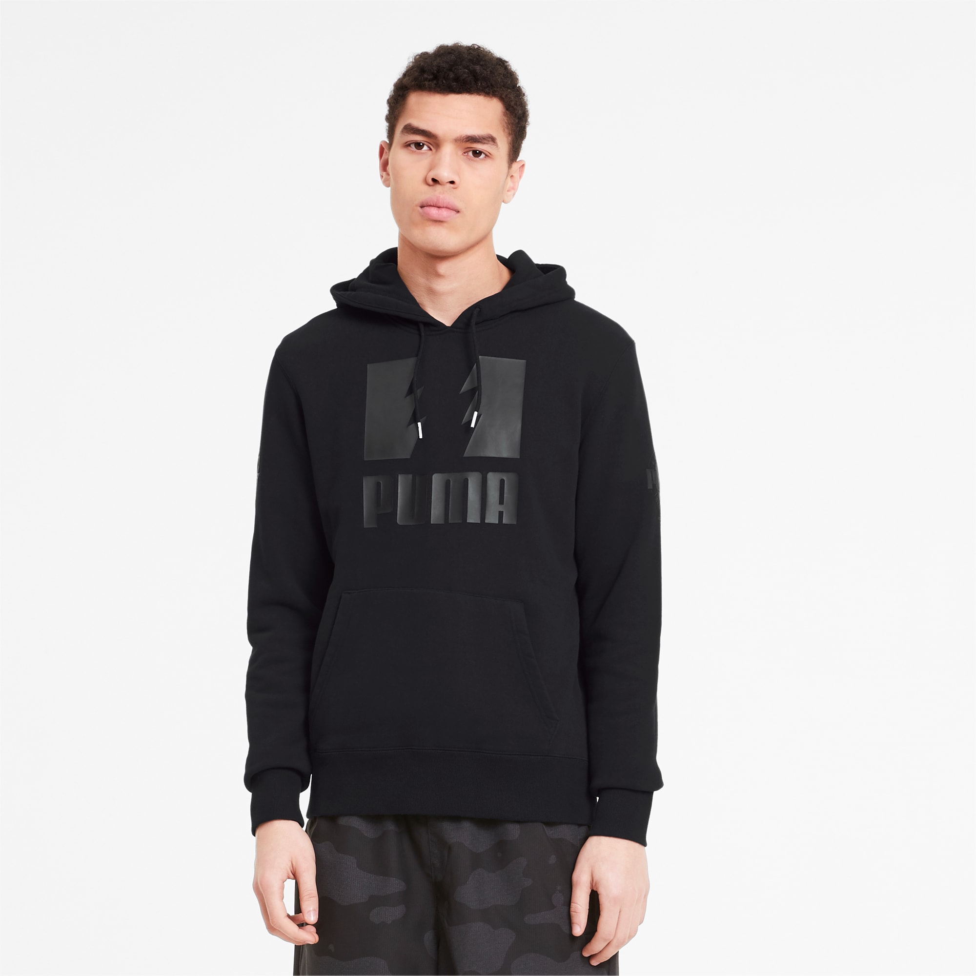 puma black hoodie mens