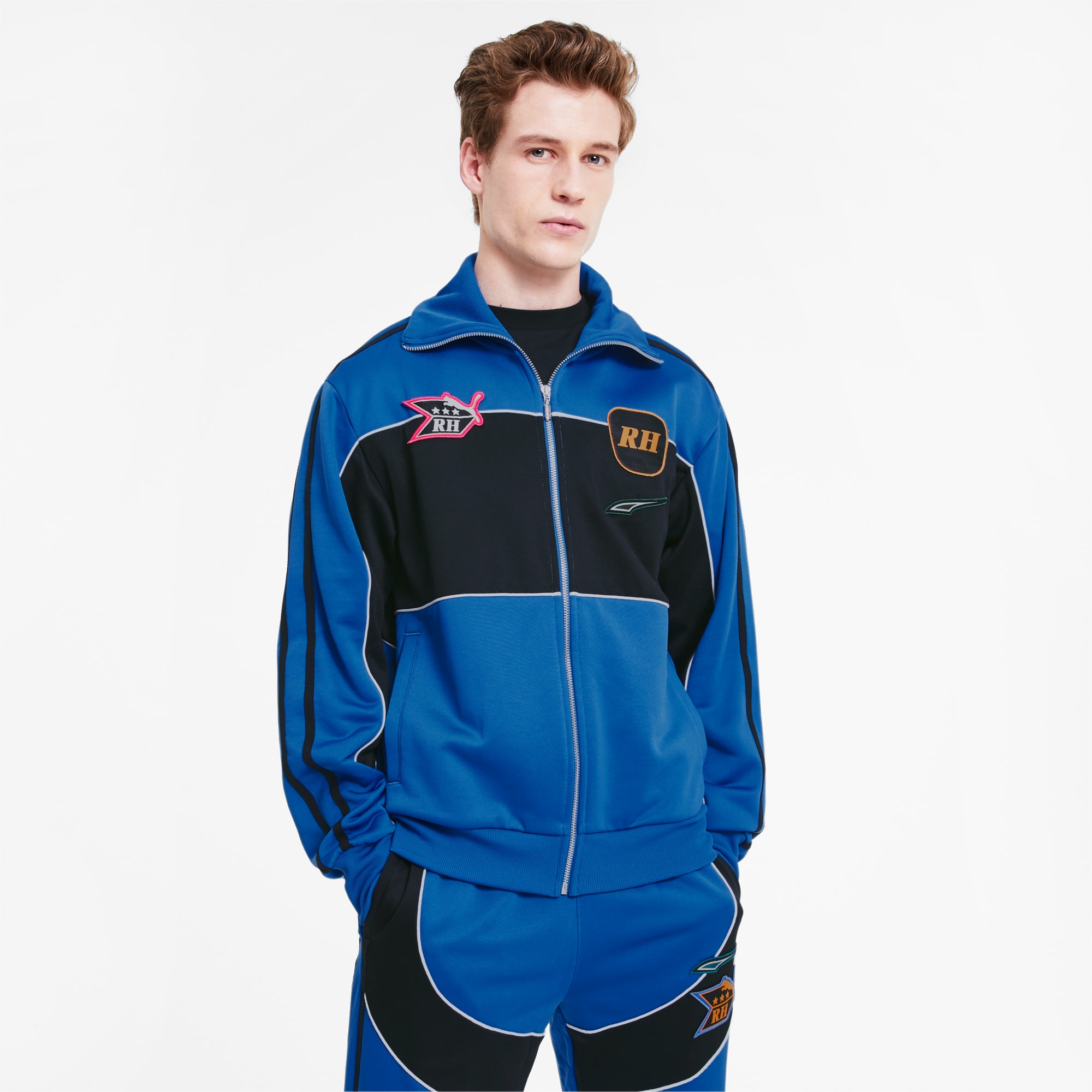 puma blue track jacket