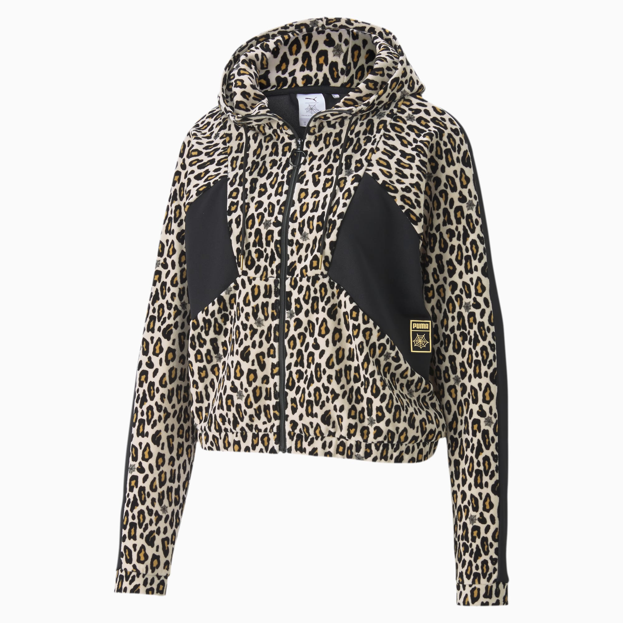 leopard print puma hoodie