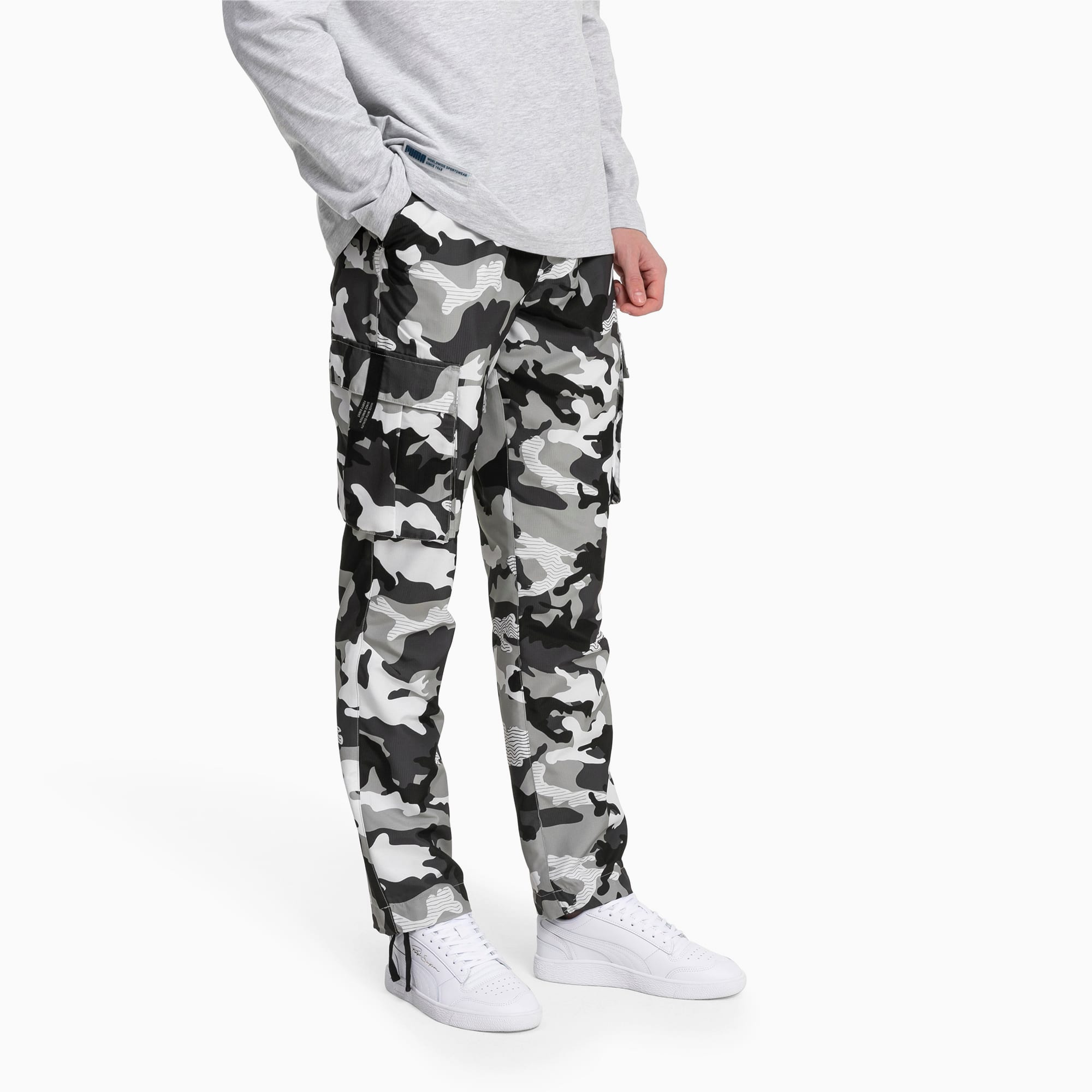 grey camo cargo pants mens