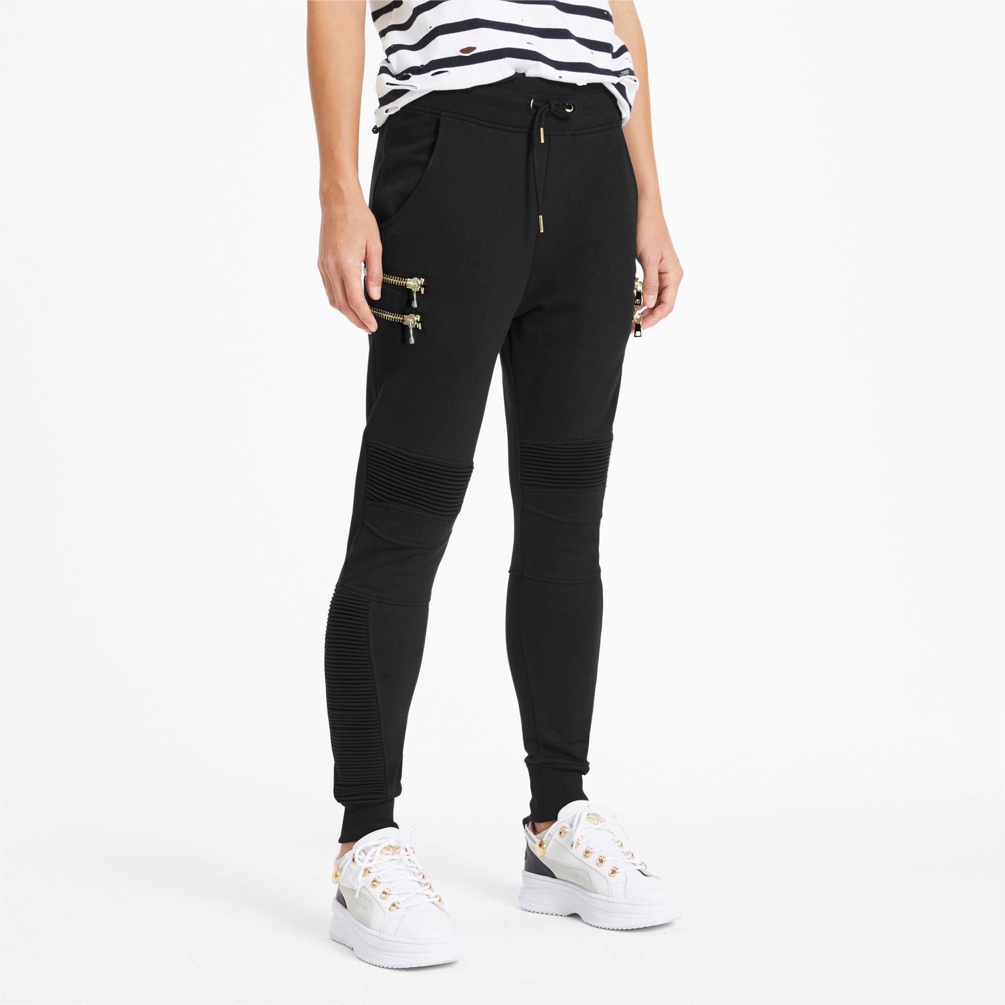 PUMA x BALMAIN Women s Biker Sweatpants PUMA