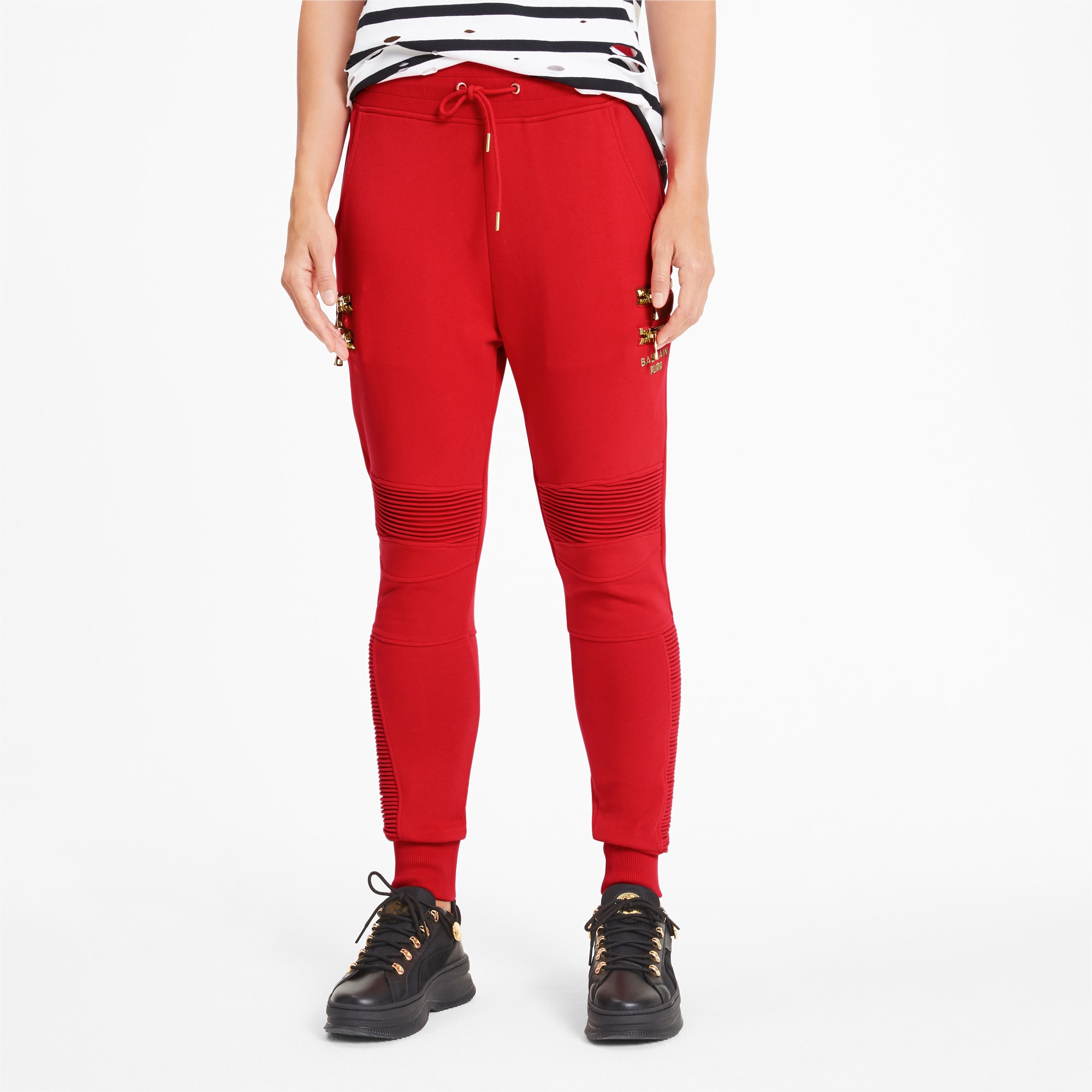 red puma sweatpants