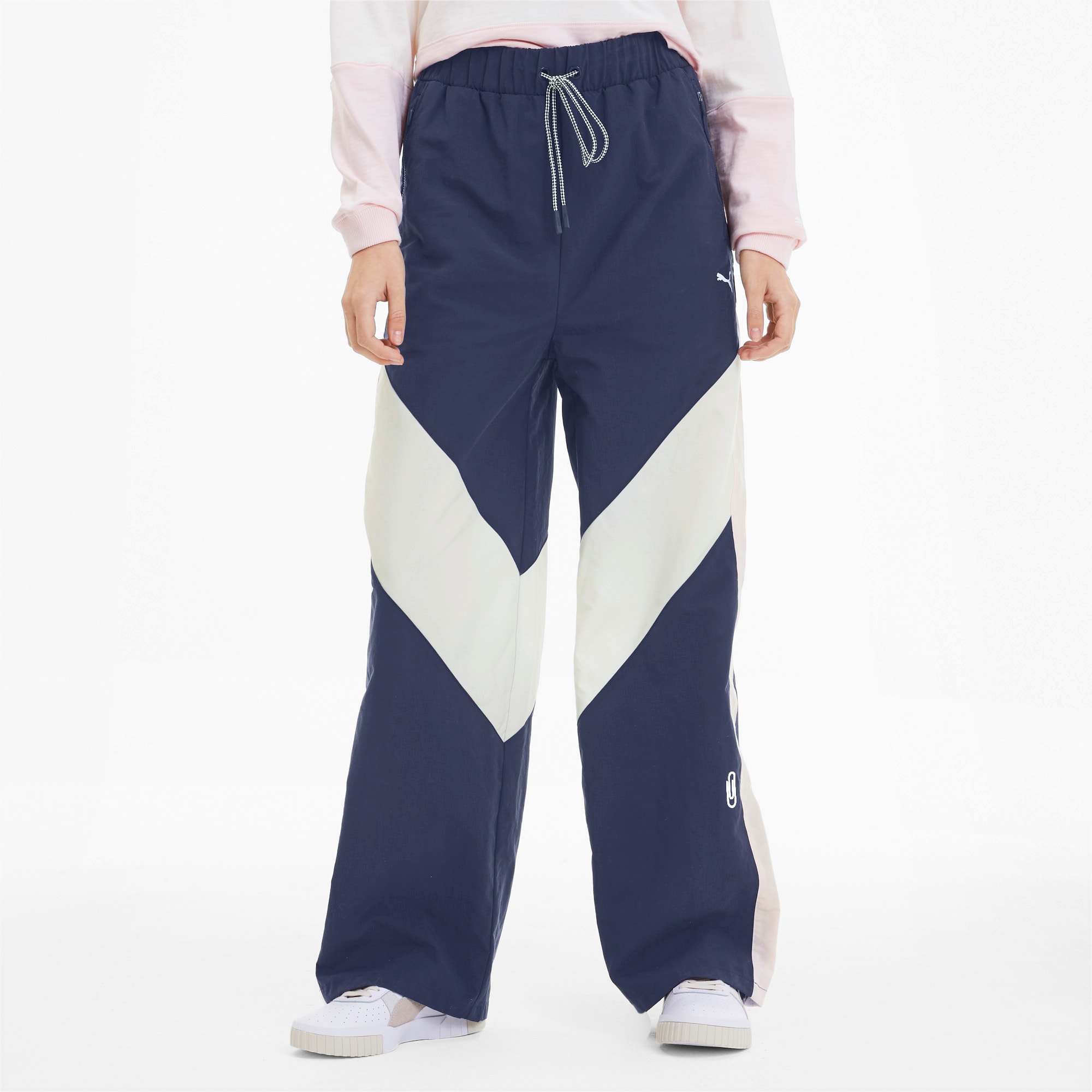 puma track pants grey