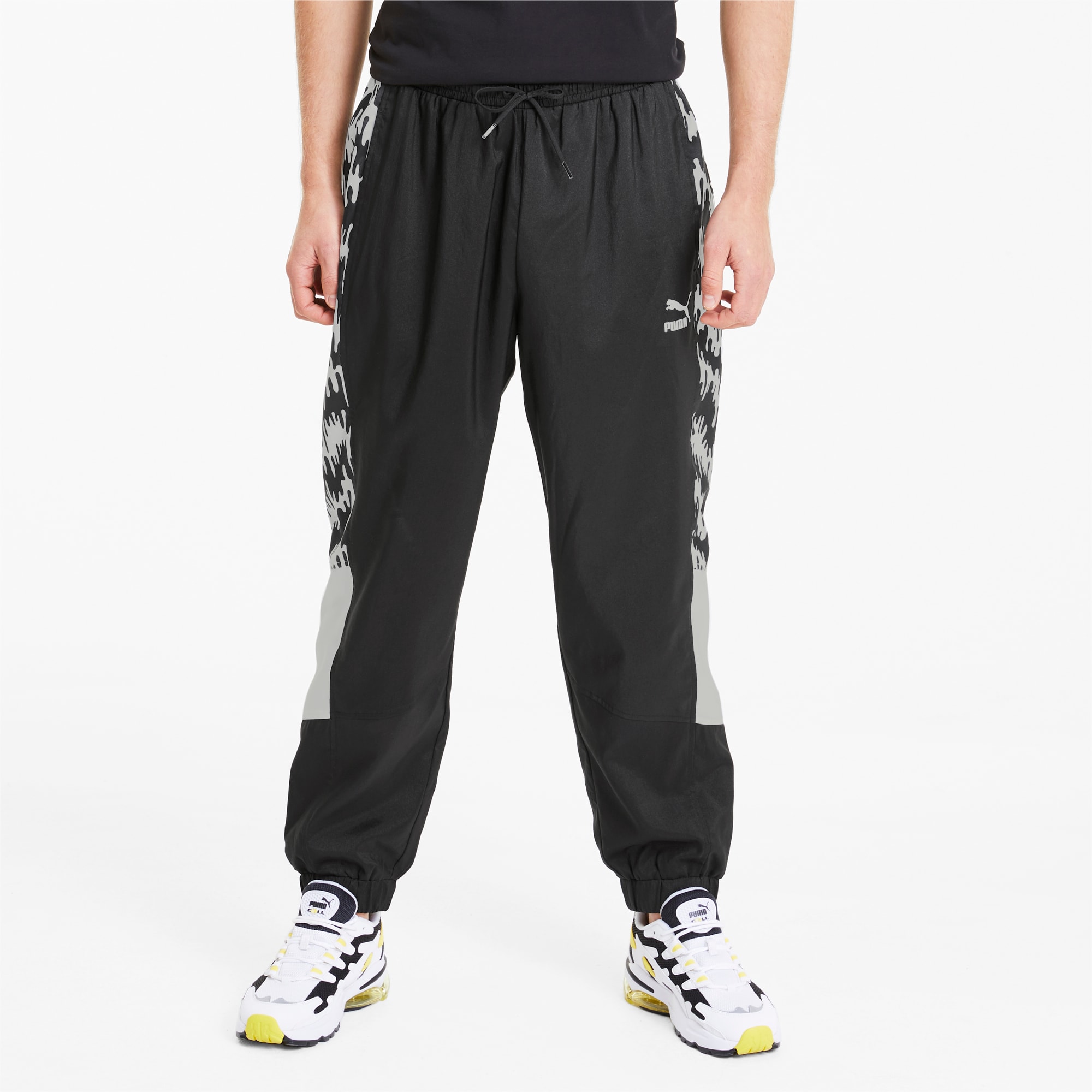 puma black track pants