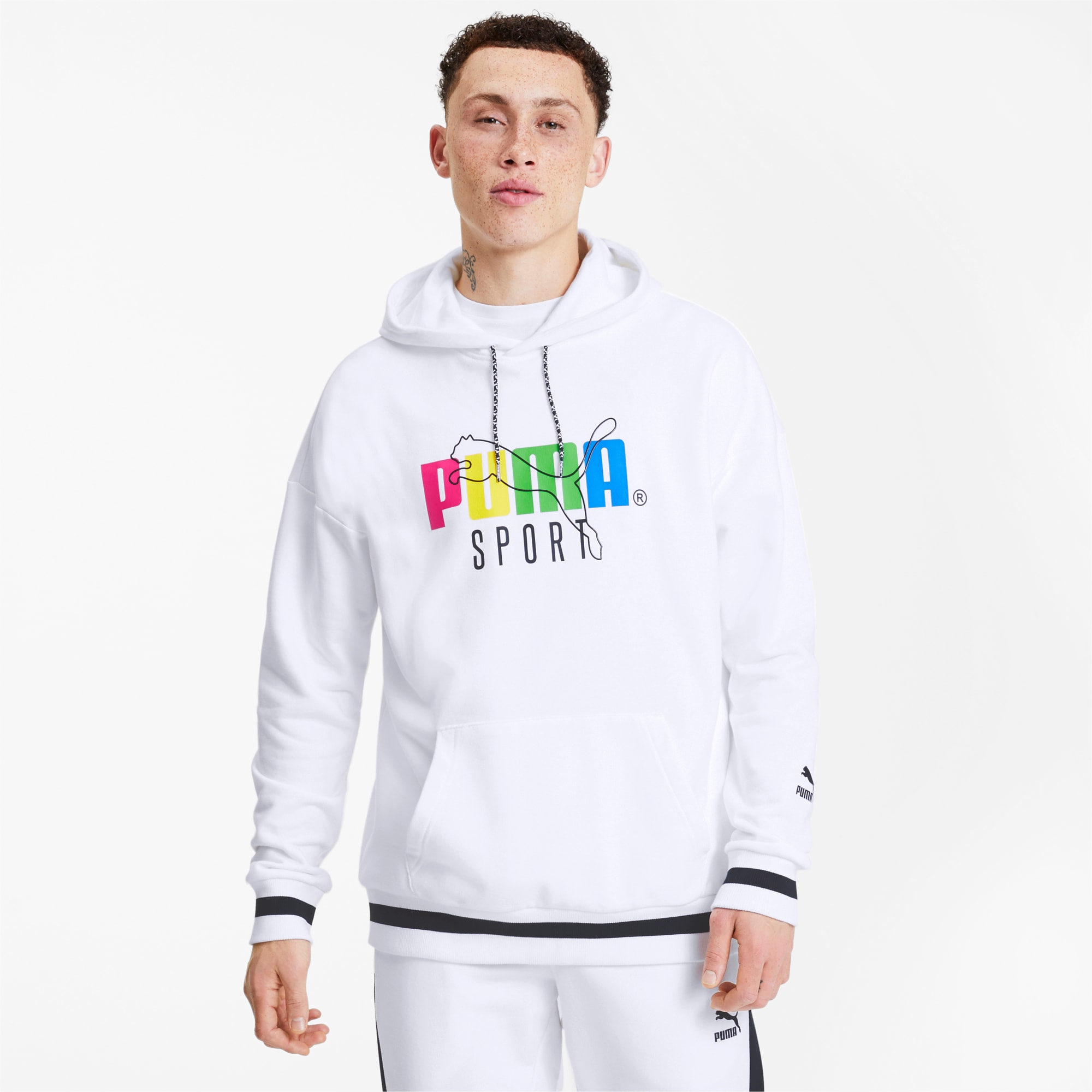 puma white hoodie