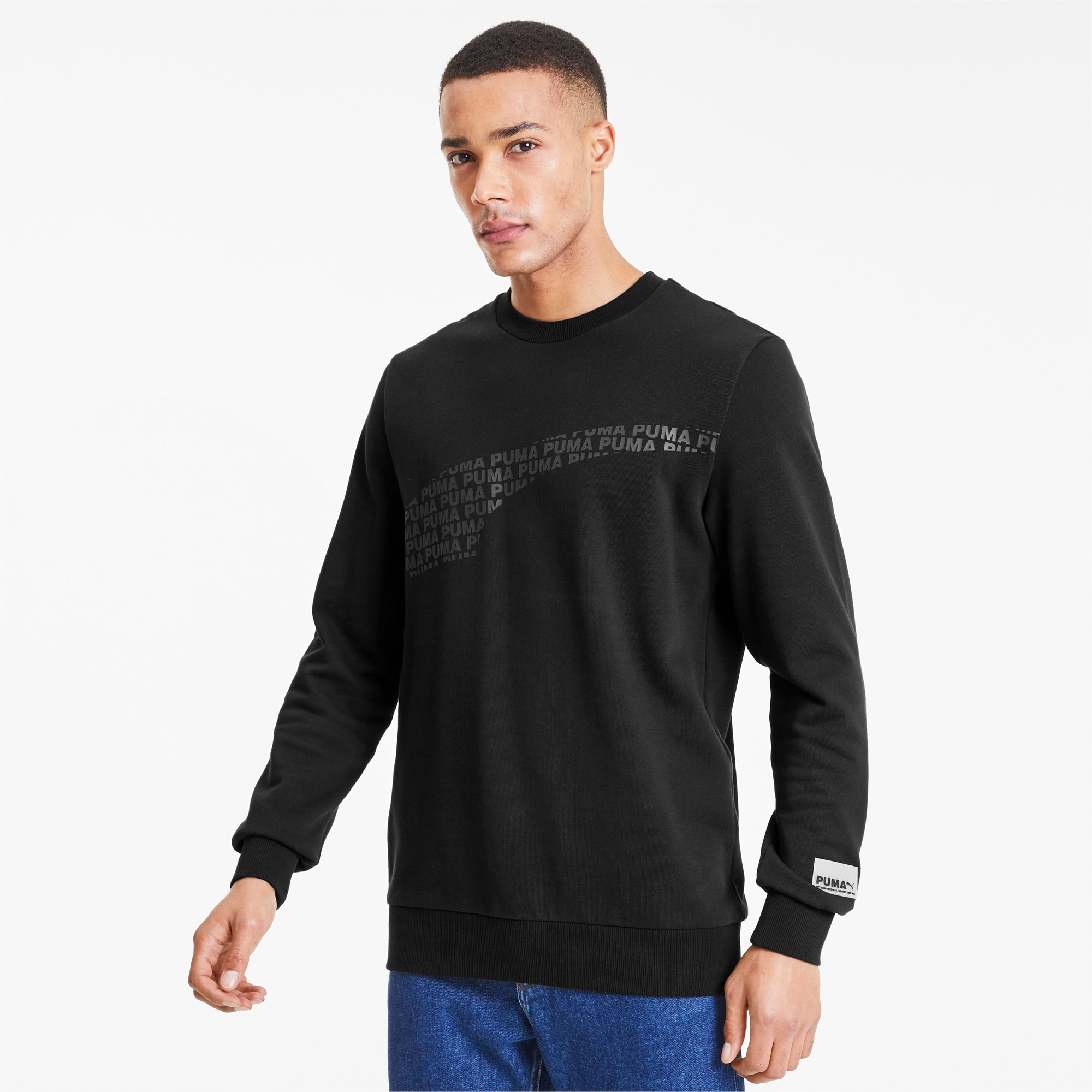 graphic crew neck