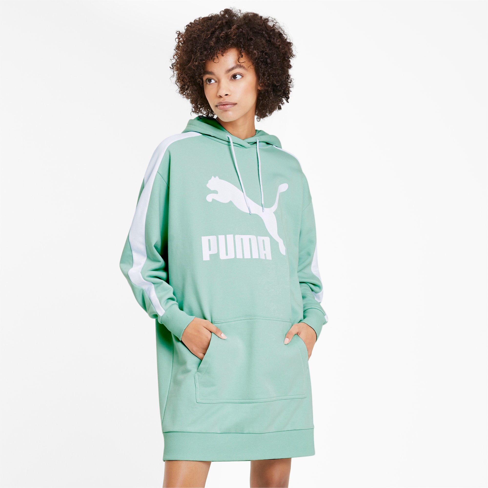 Puma T7 Bodycon Dress ($37) ❤ liked on Polyvore featuring dresses,  sleeveless dress, bodycon zipper dress, puma dres…