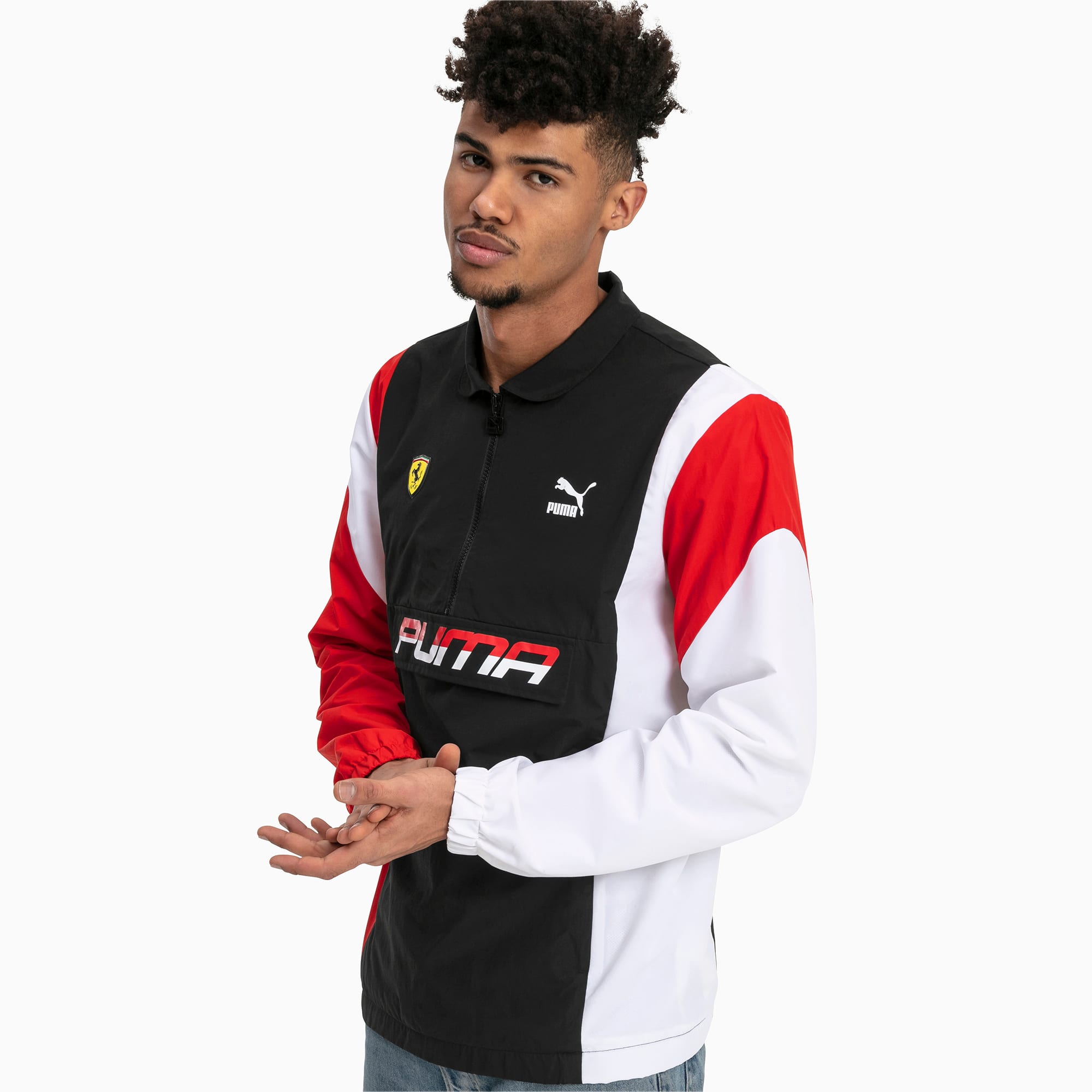 puma half sleeve jacket