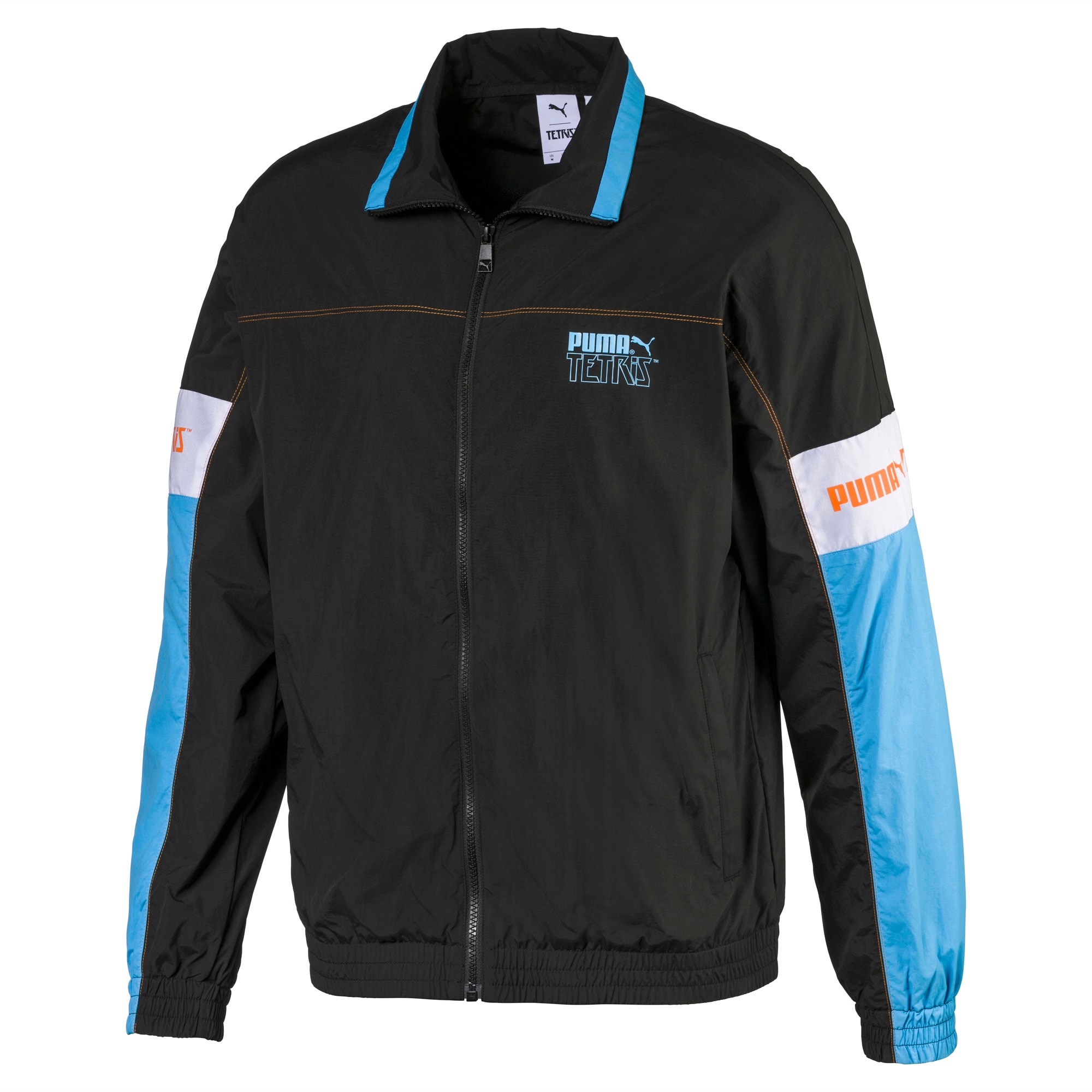 puma men's polyester track jacket