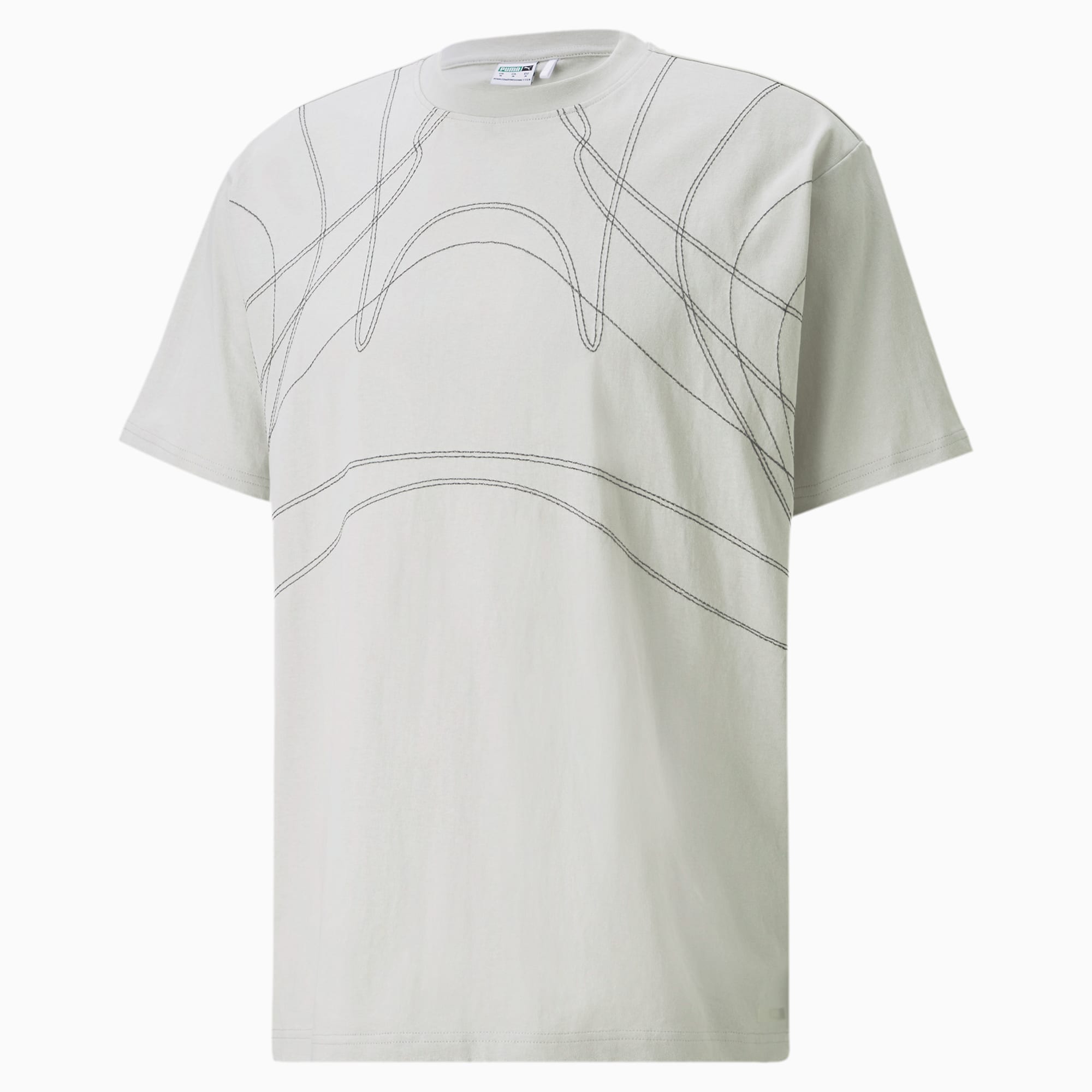 gray puma shirt