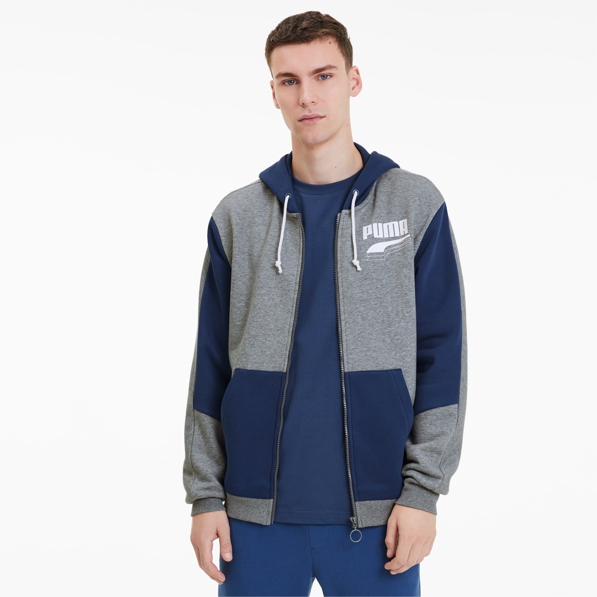 puma rebel block hoodie