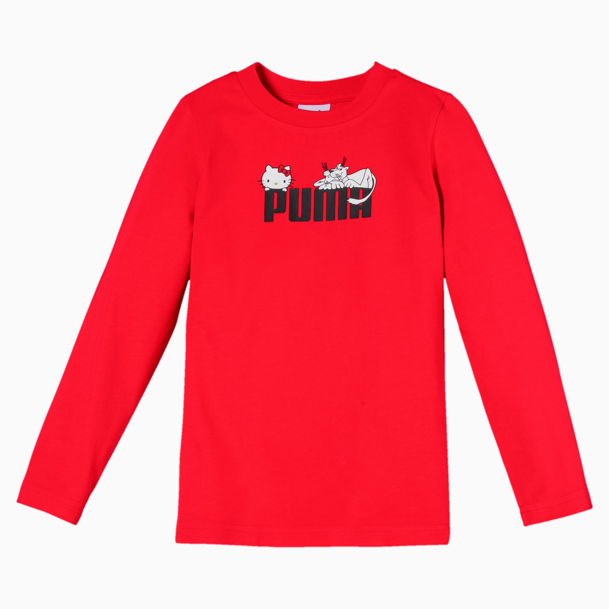 PUMA x HELLO KITTY Long Sleeve Girls' Tee, Puma Red, large-SEA