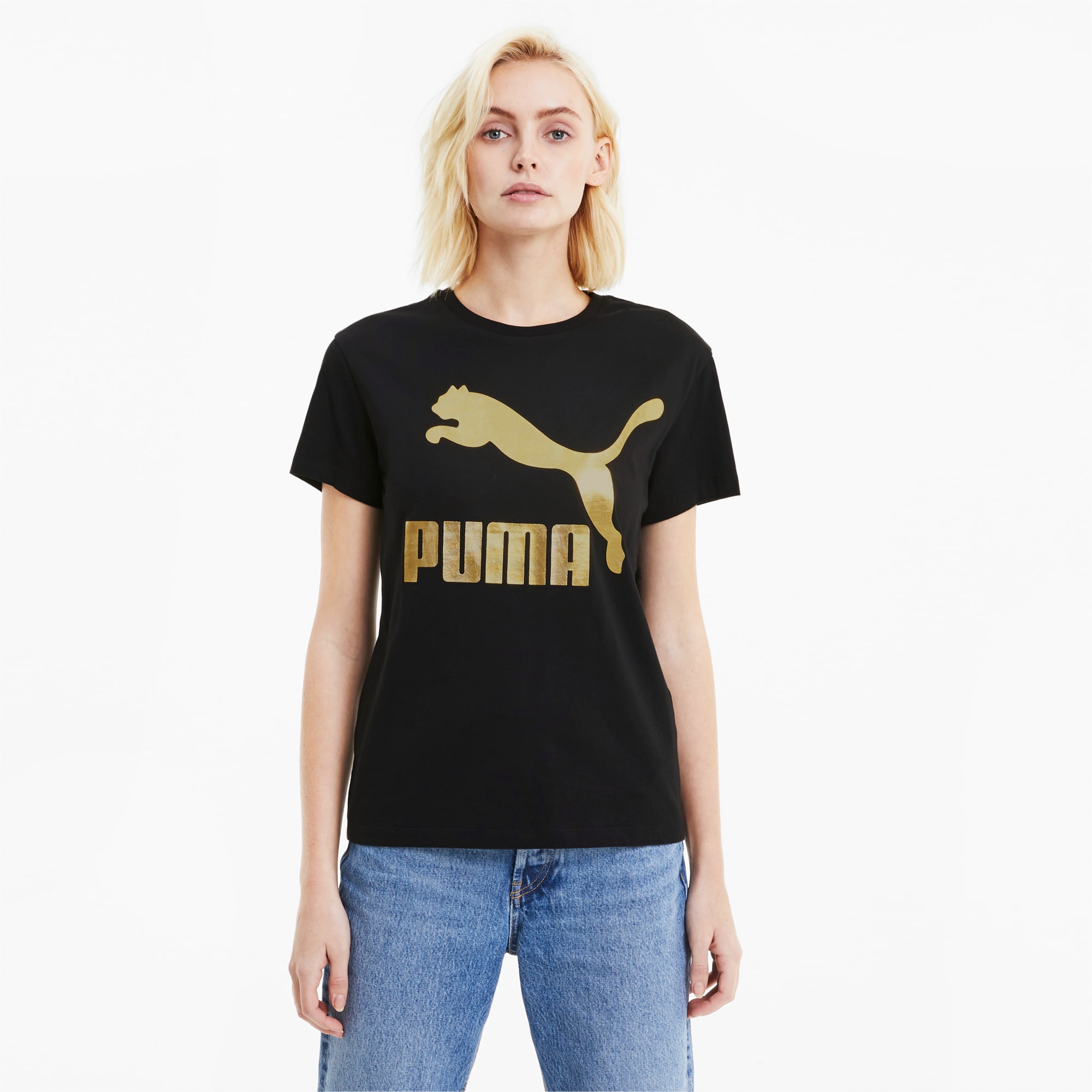 Black and gold puma sale shirt