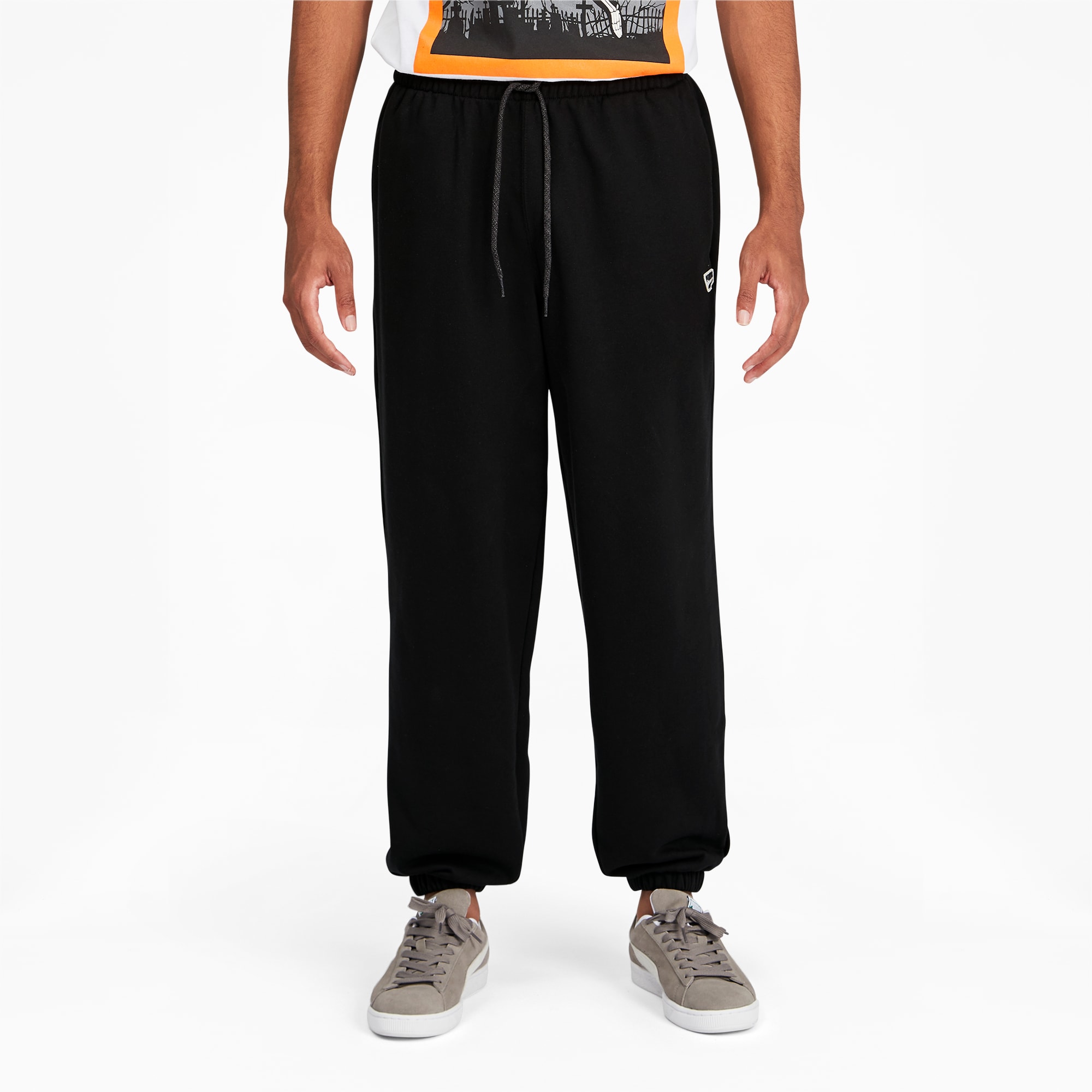 black puma sweatpants mens