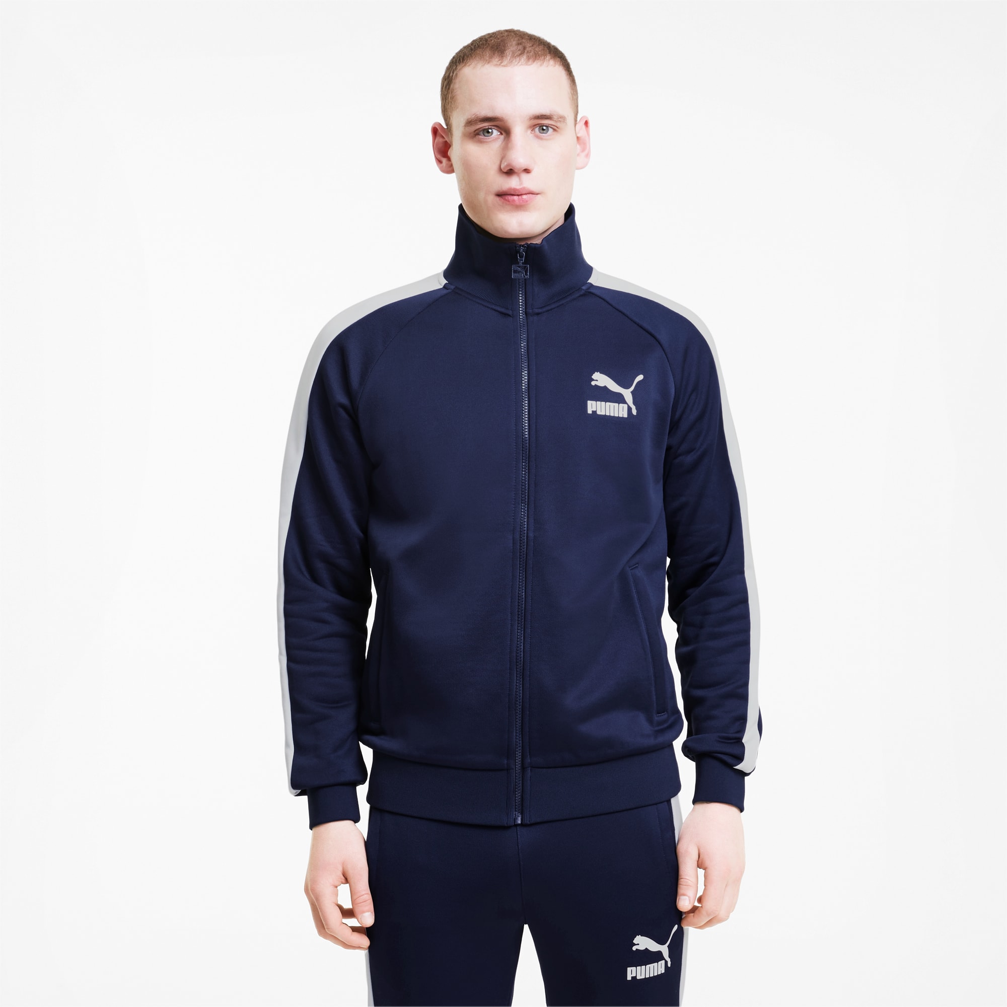 puma tracksuit navy blue