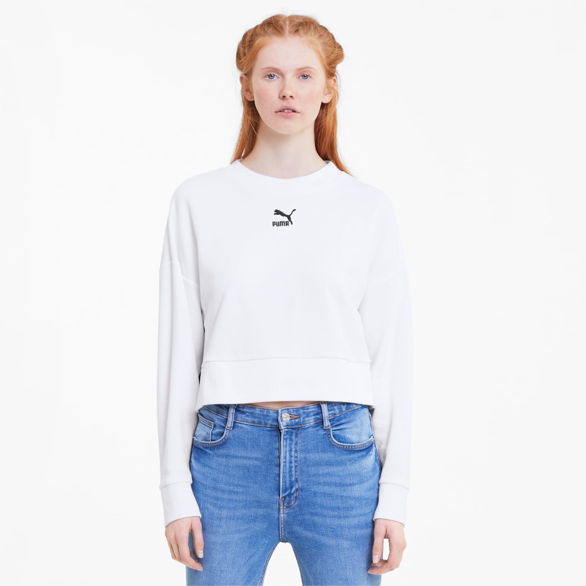 puma white sweater
