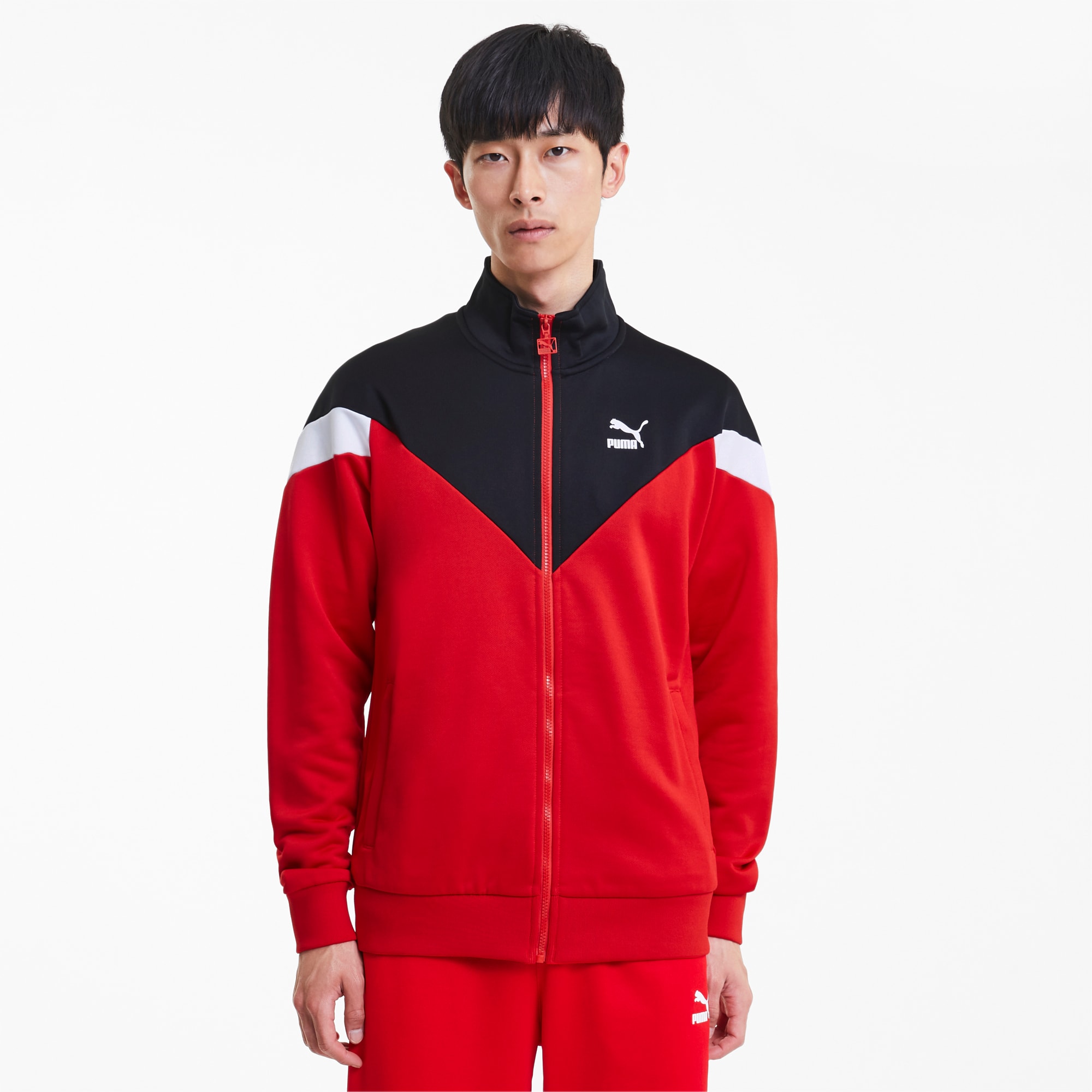 red puma track jacket