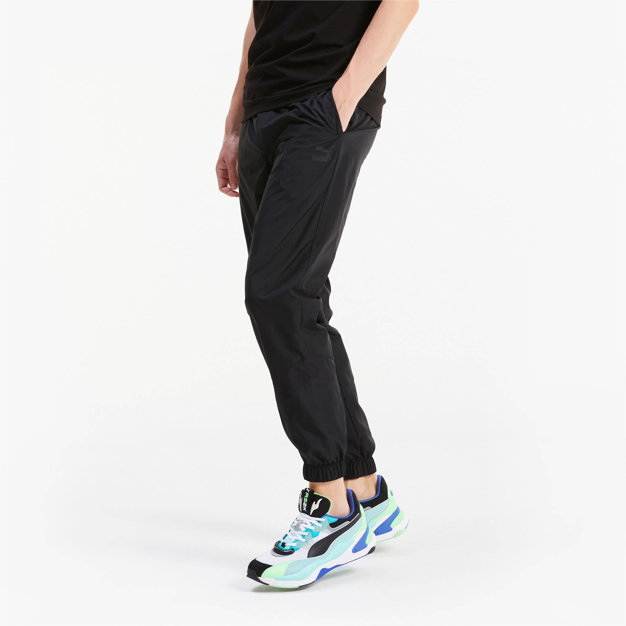 puma black track pants