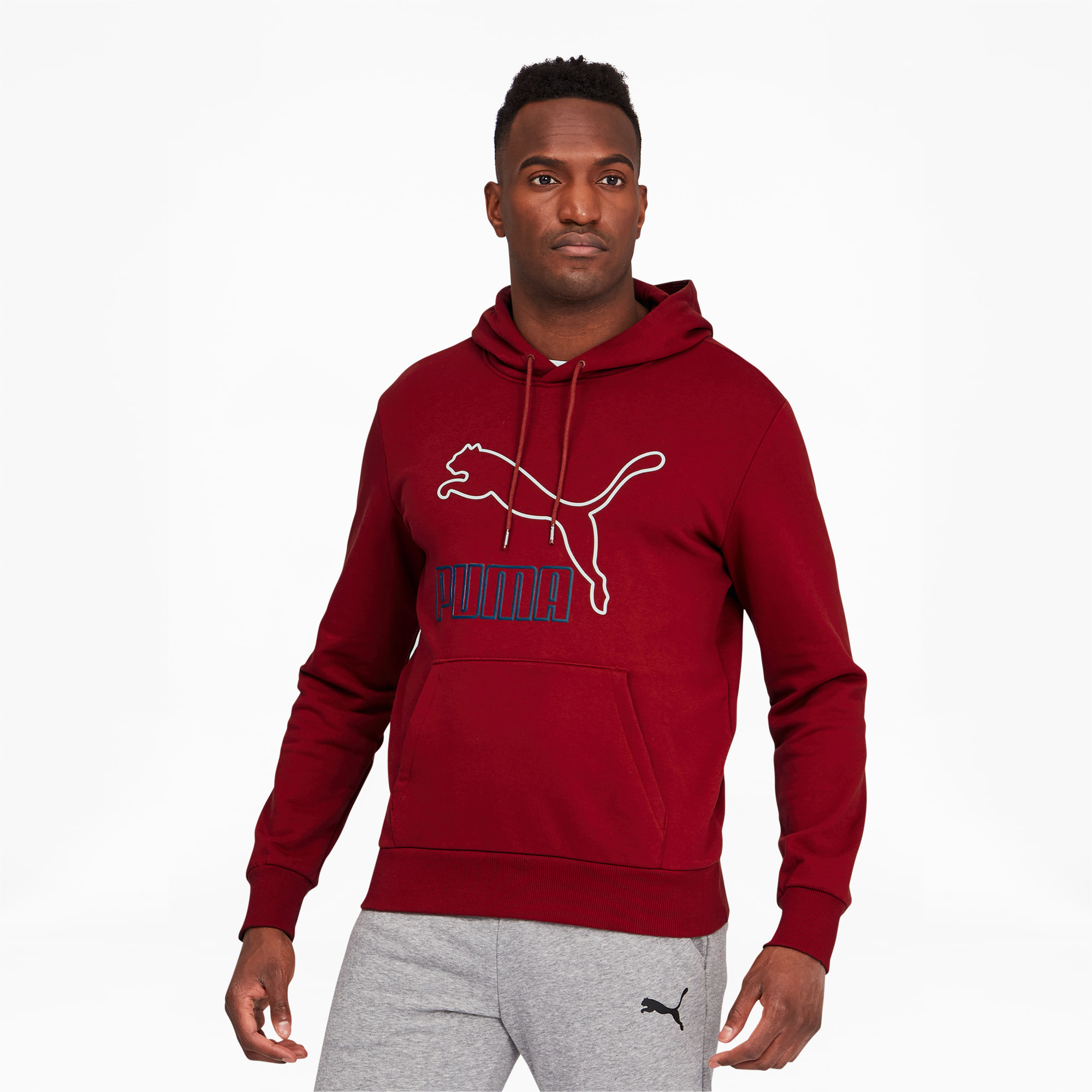 Puma classic logo hoodie deals