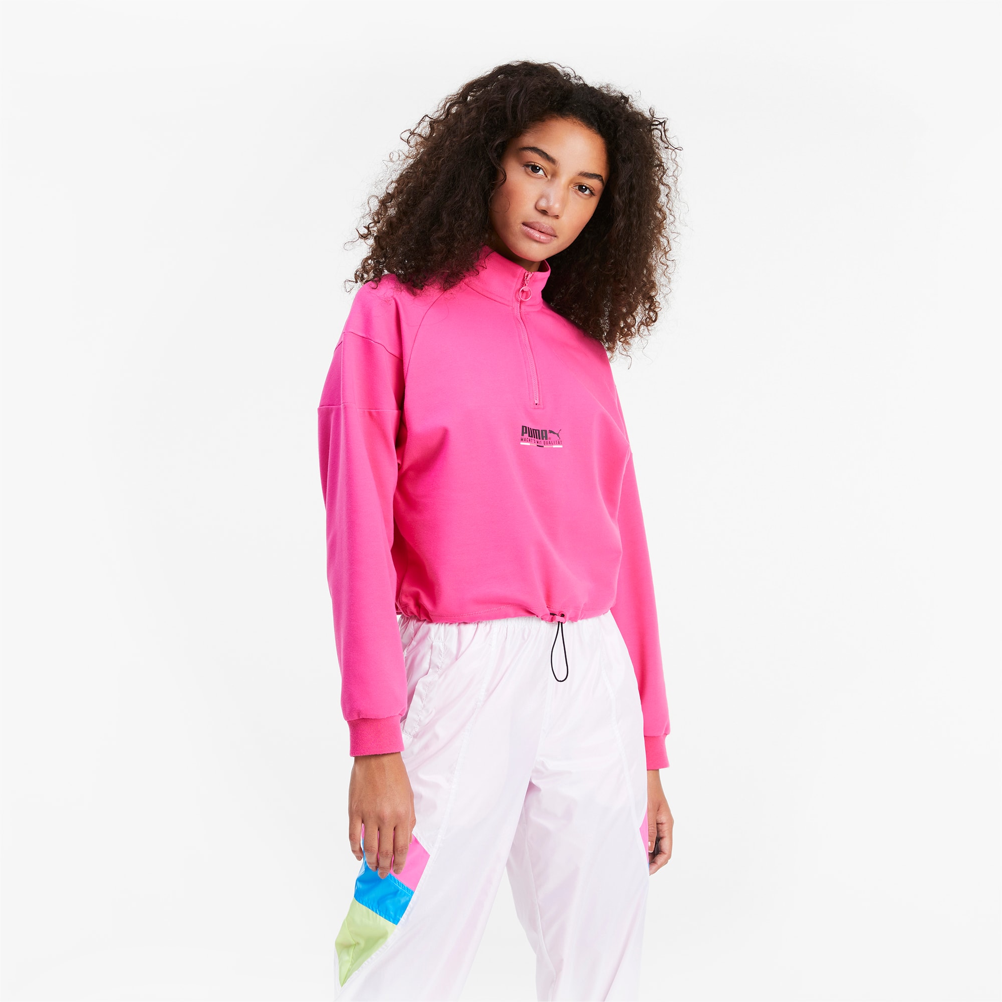 sweater with half zipper womens