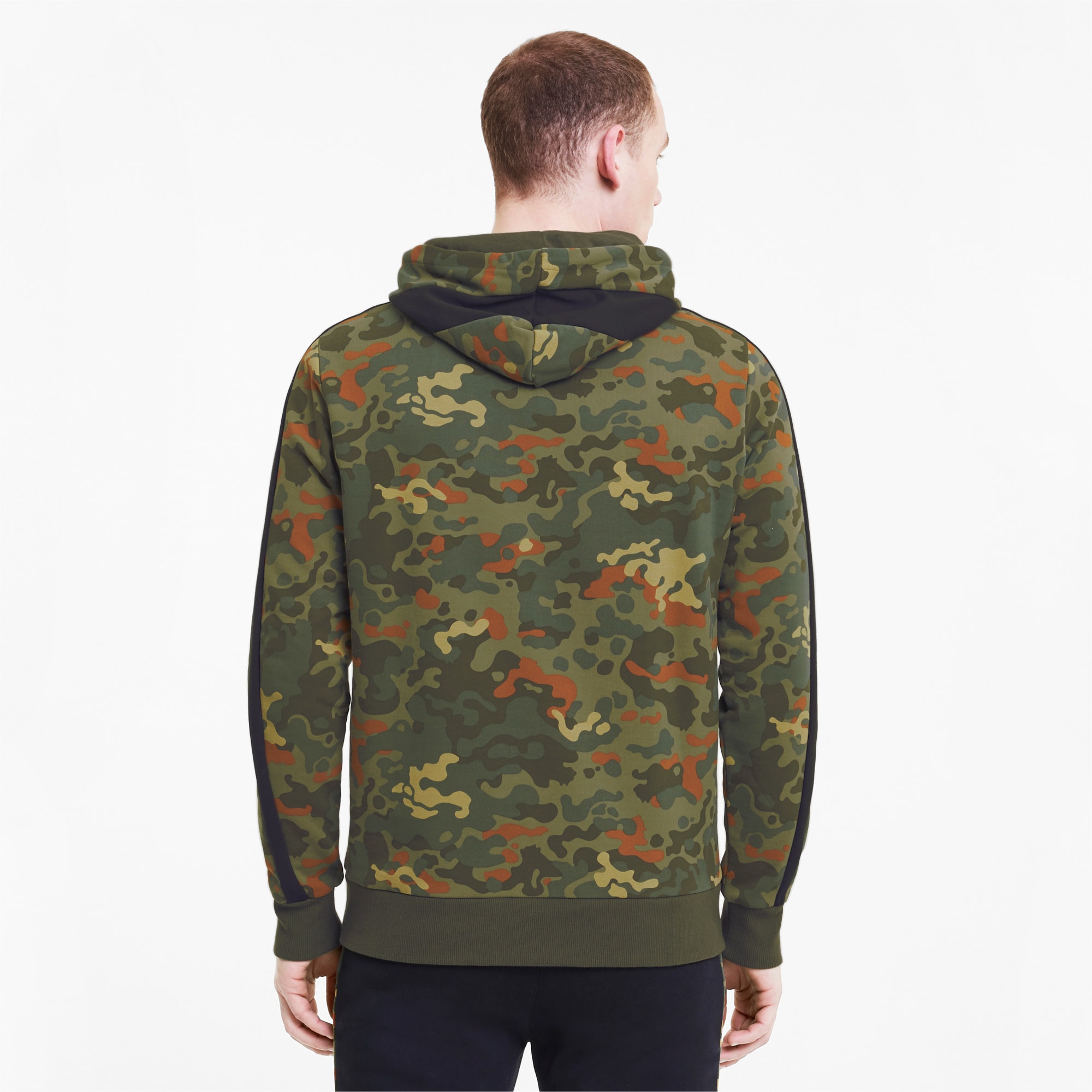 Puma all over print camo insert overhead hoodie discount