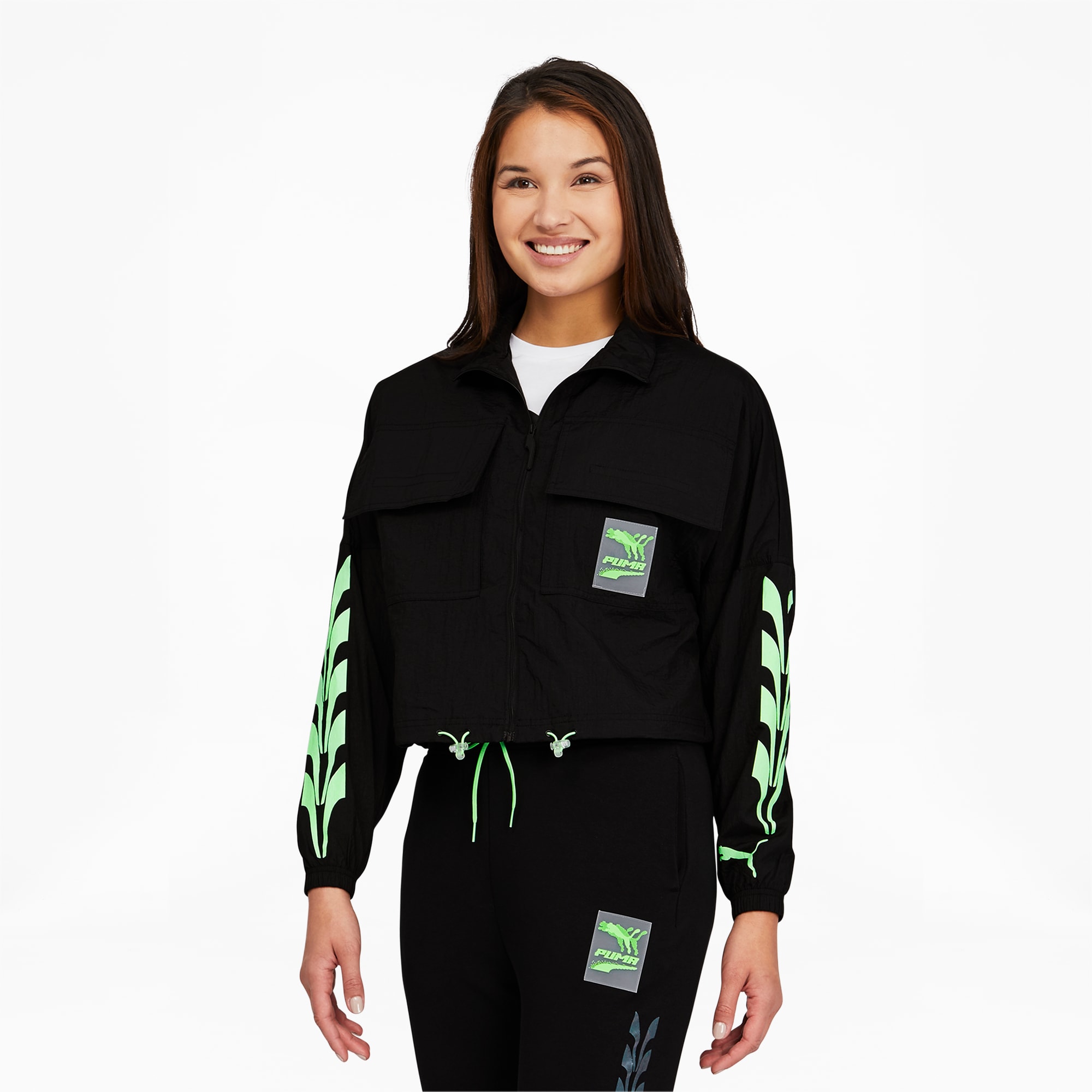 puma retro woven track jacket