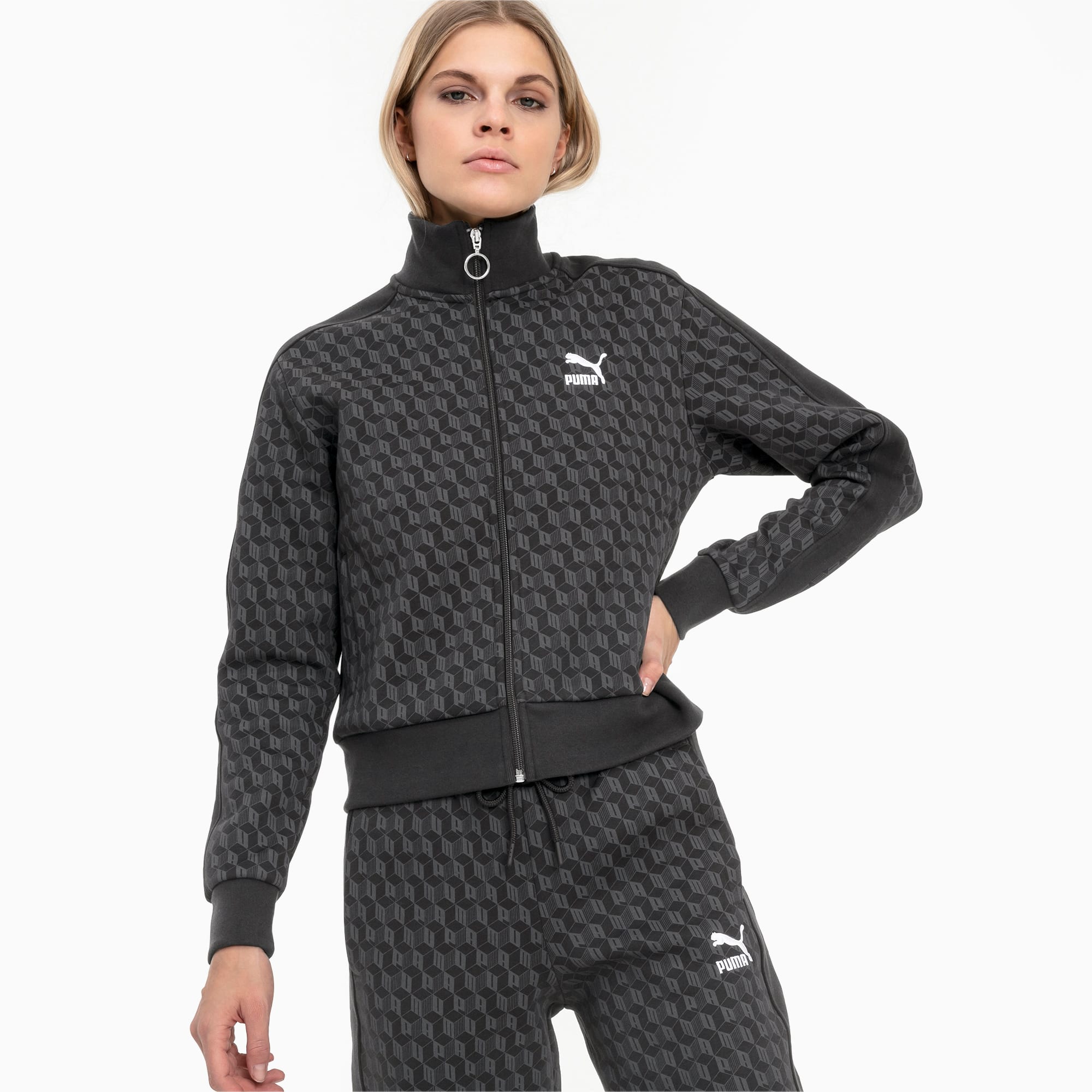 Luxe Pack All-Over Printed Women's Track Jacket | Cotton Black-AOP | PUMA  Christmas and New Year Glam | PUMA
