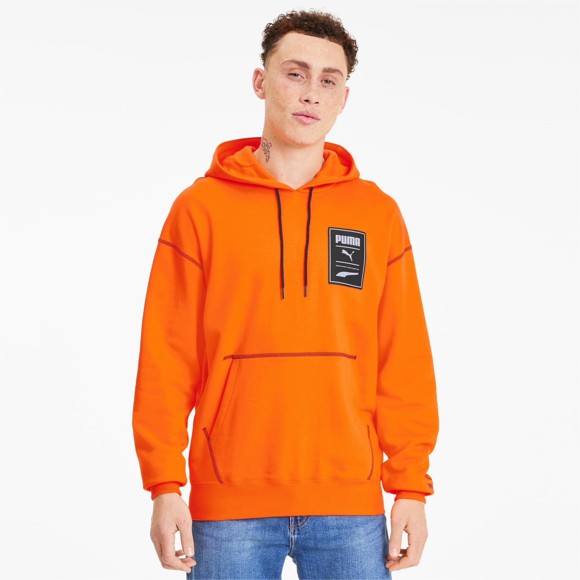 puma hoodie orange